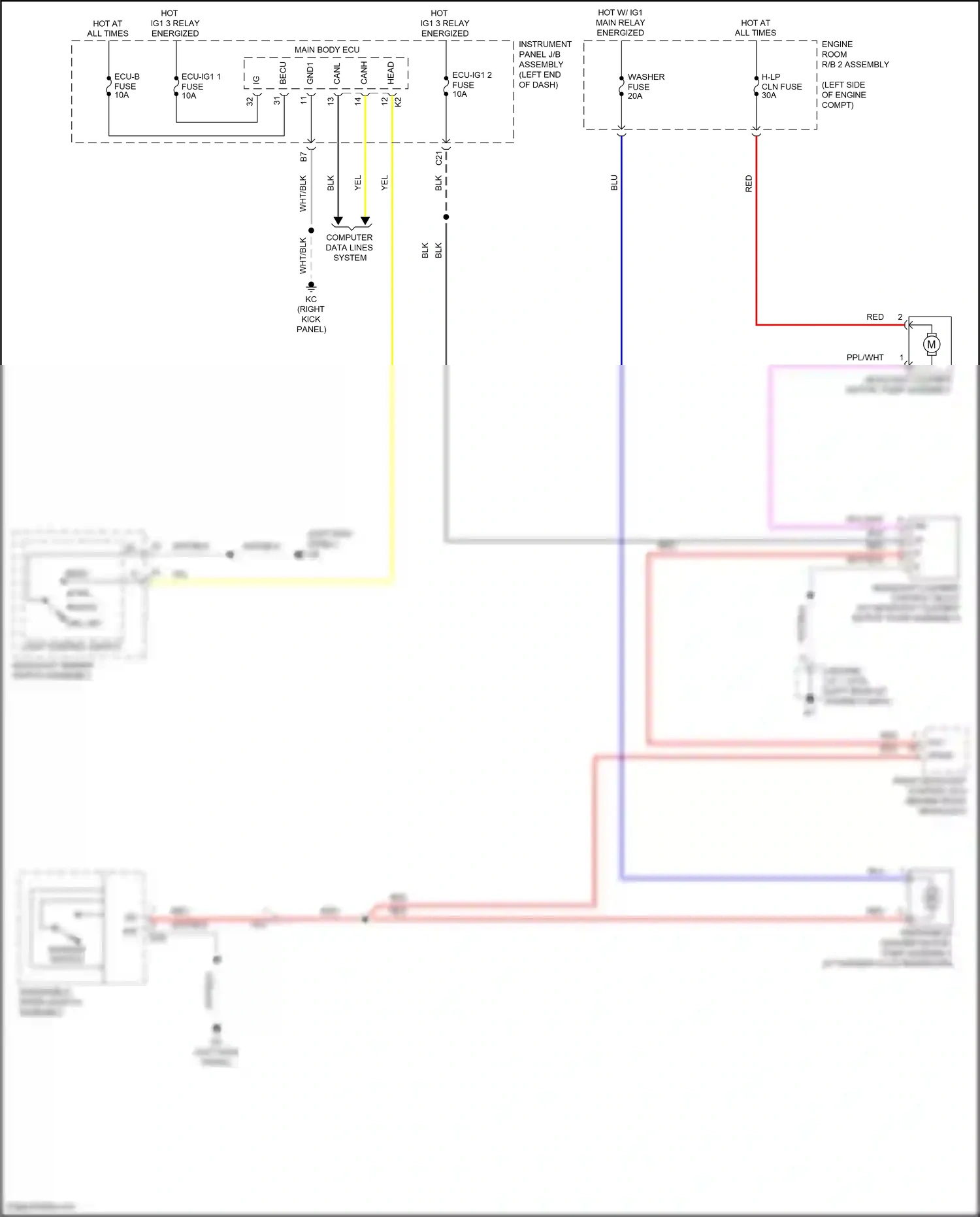 Wiring diagram blu for Lexus IS III facelift 2 (2020-2024) (95 of 140)