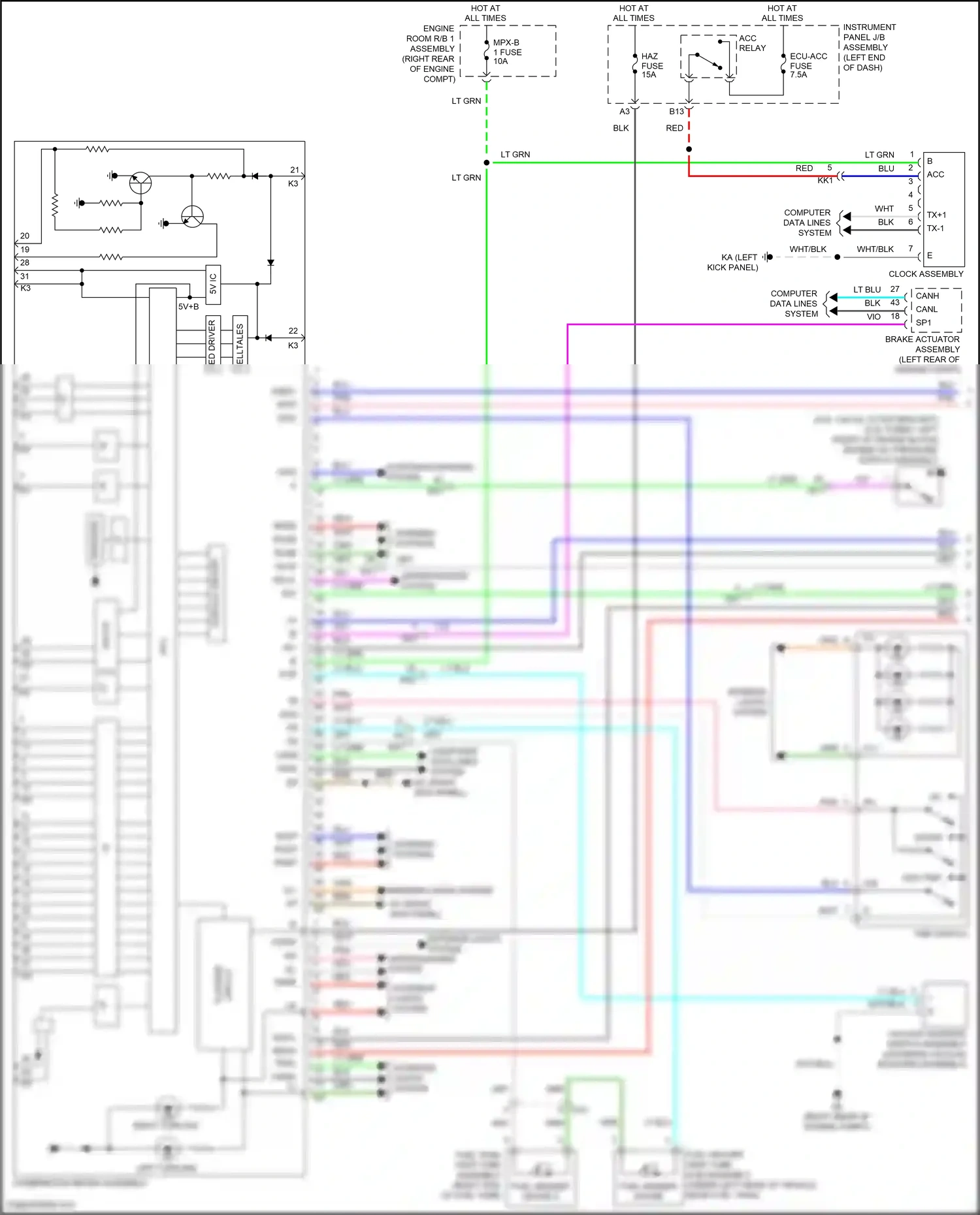 Wiring diagram blu for Lexus IS III facelift 2 (2020-2024) (15 of 140)