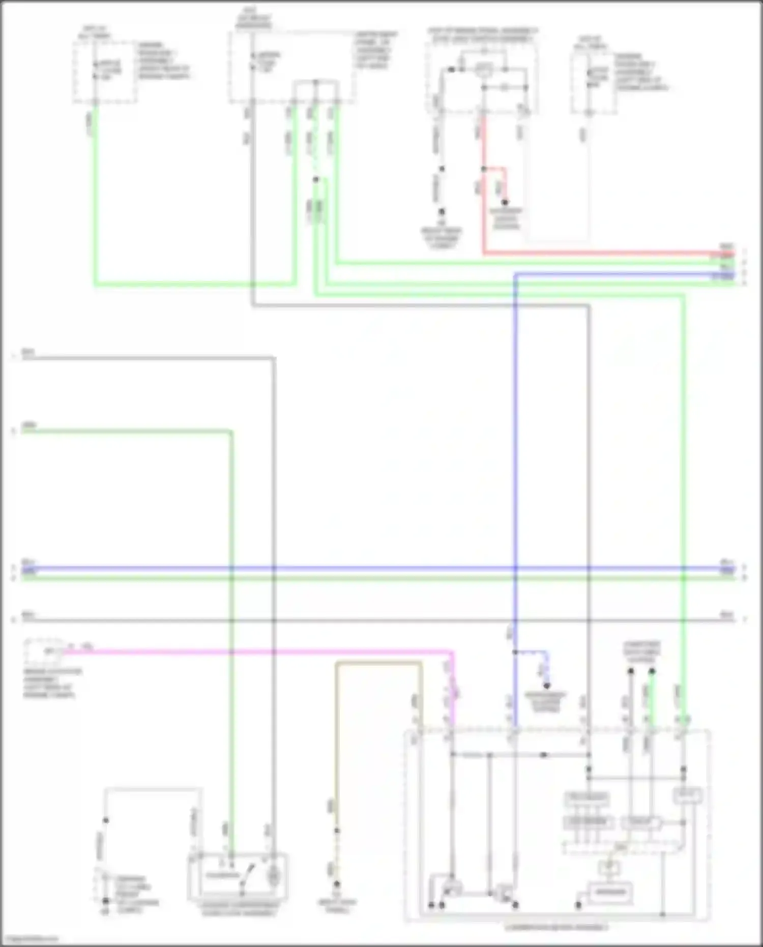 Wiring diagram computer data lines system for Lexus IS III facelift 2 (2020-2024)