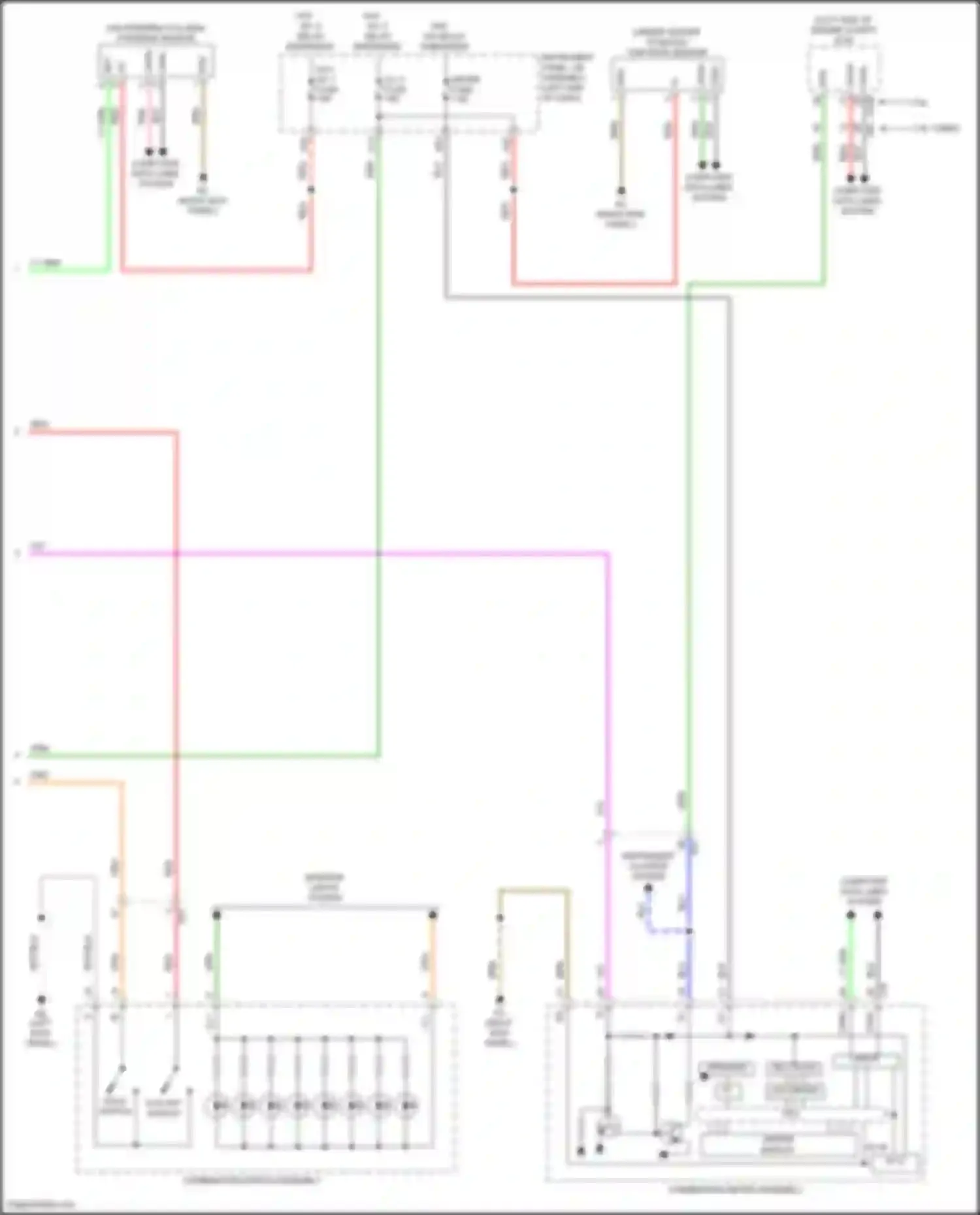 Wiring diagram computer data lines system for Lexus IS III facelift 2 (2020-2024)