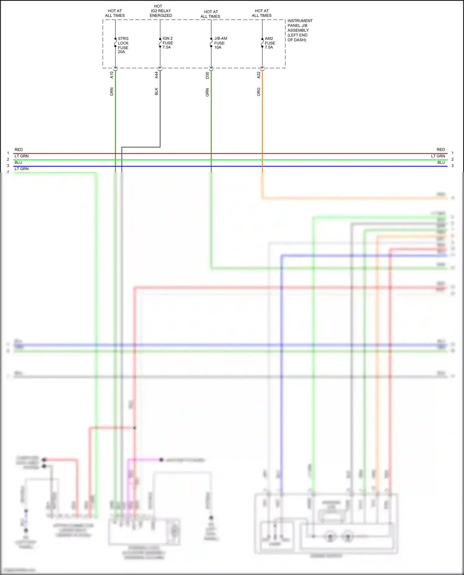 Lexus IS III facelift 2 (2020-2024) code wiring diagram  (1 of 4)