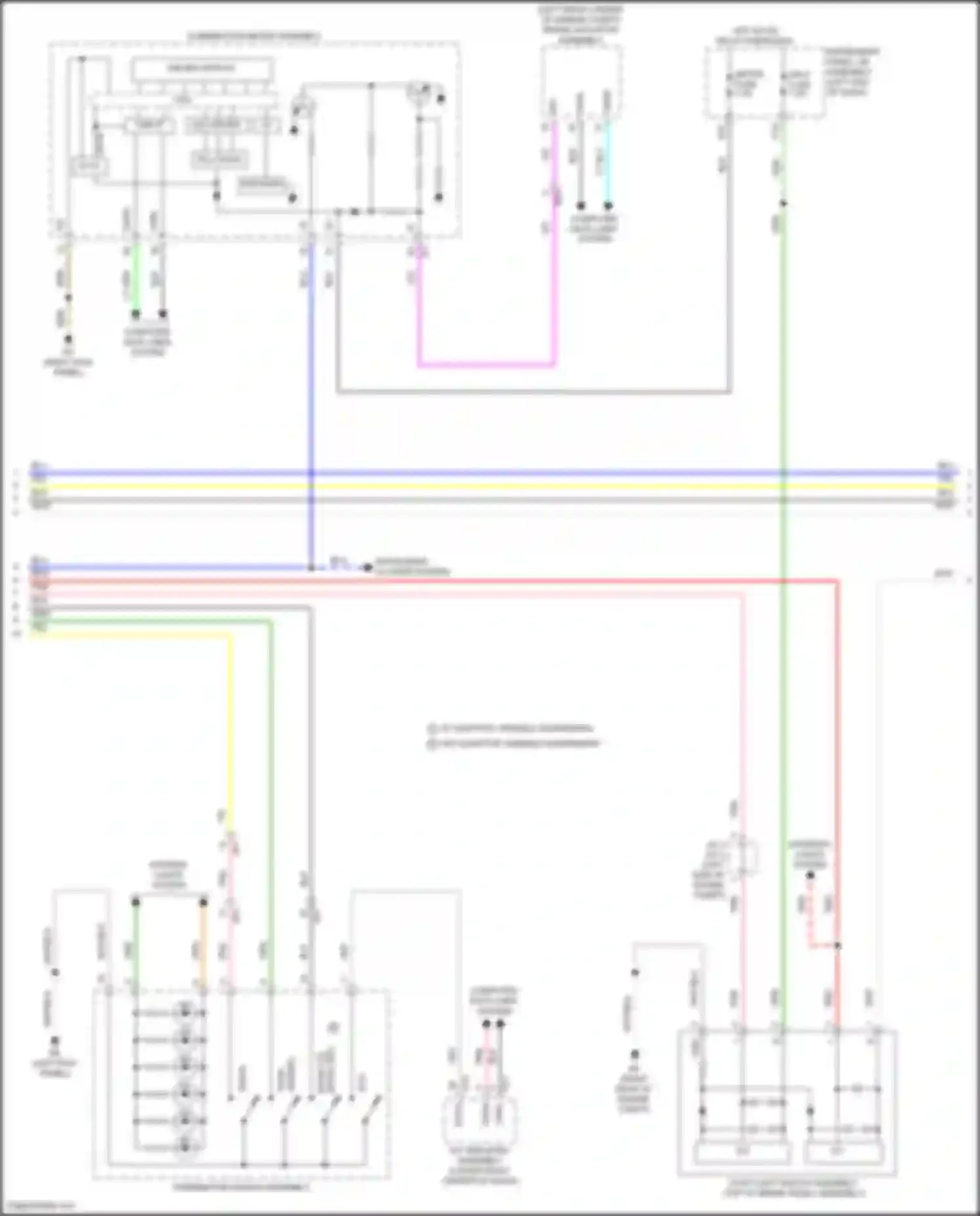 Wiring diagram w/o adaptive variable suspension for Lexus IS III facelift 2 (2020-2024)