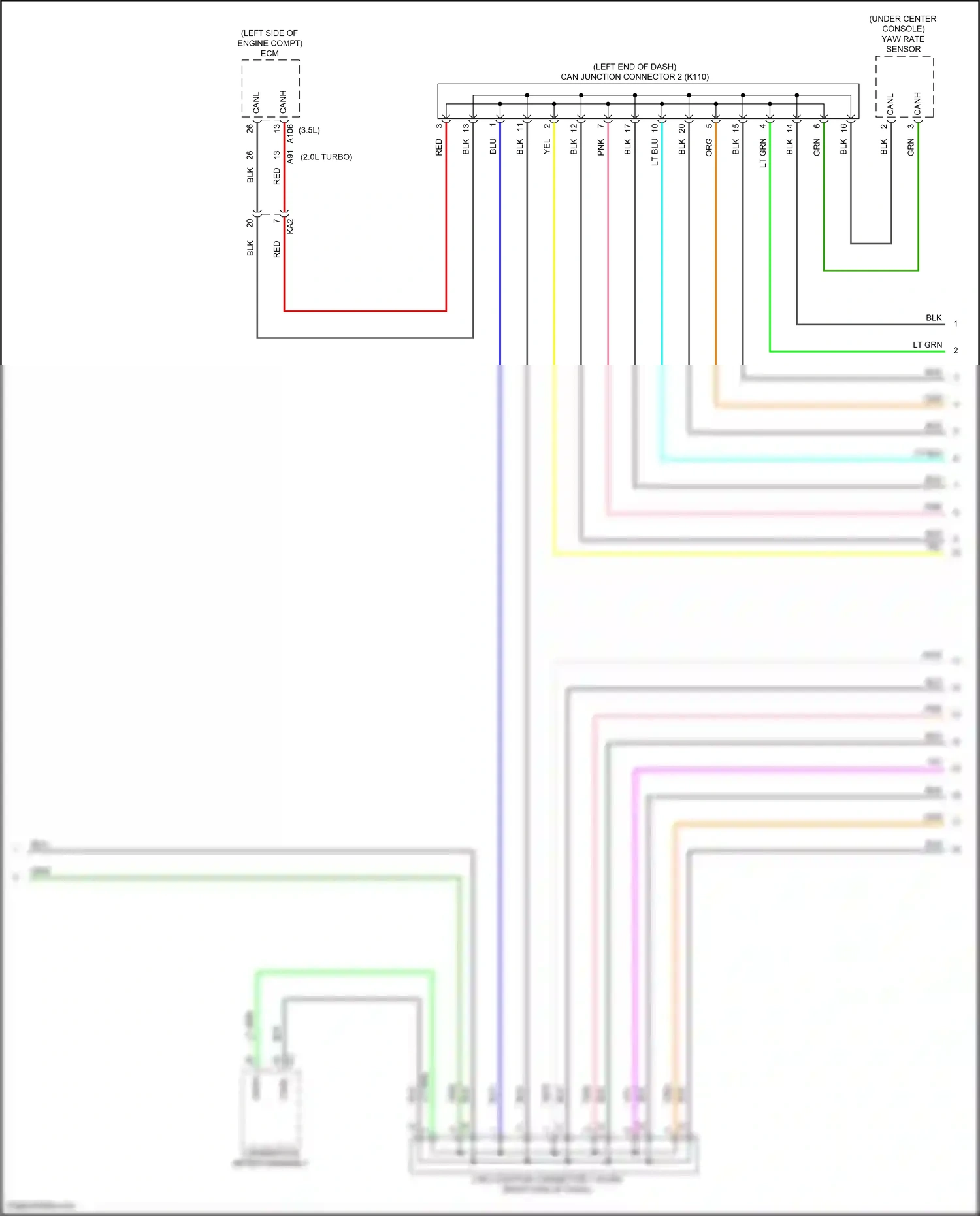 Wiring diagram combination meter assembly for Lexus IS III facelift 2 (2020-2024) (2 of 39)