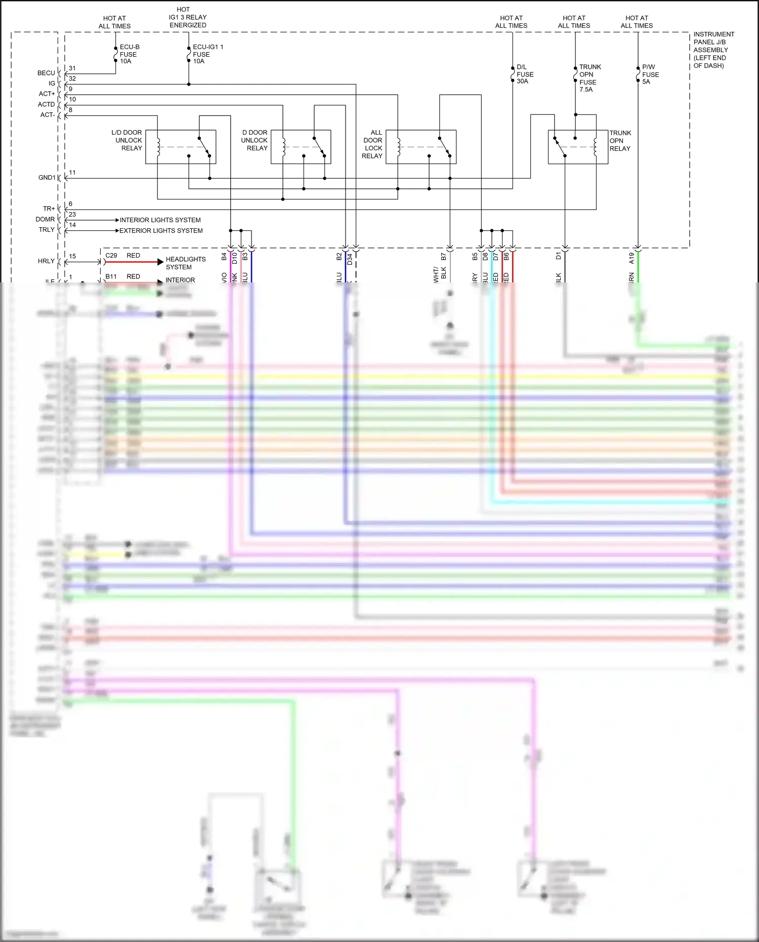 Wiring diagram computer data lines system for Lexus IS III facelift 2 (2020-2024) (4 of 84)