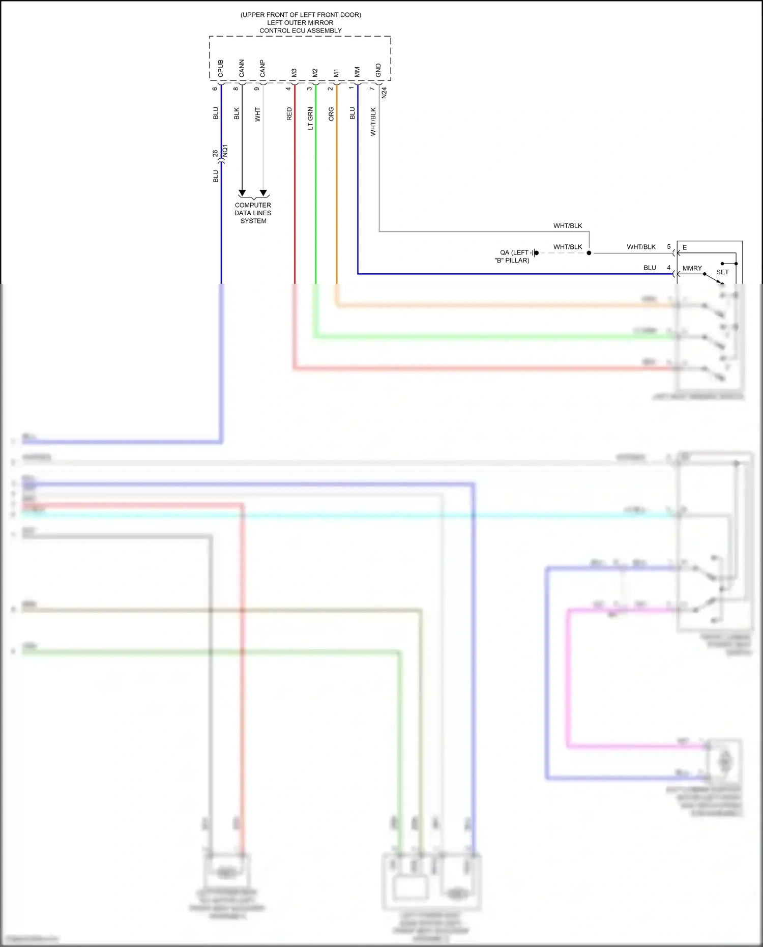 Wiring diagram computer data lines system for Lexus IS III facelift 2 (2020-2024) (22 of 84)