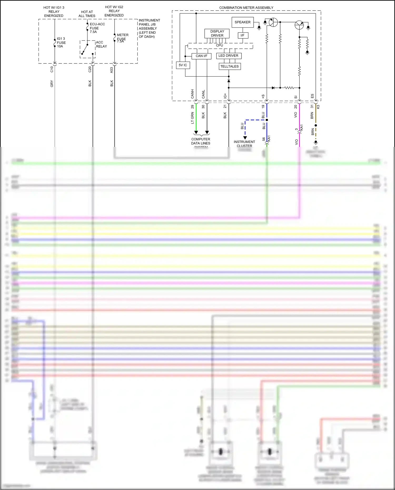 Wiring diagram computer data lines system for Lexus IS III facelift 2 (2020-2024) (84 of 84)