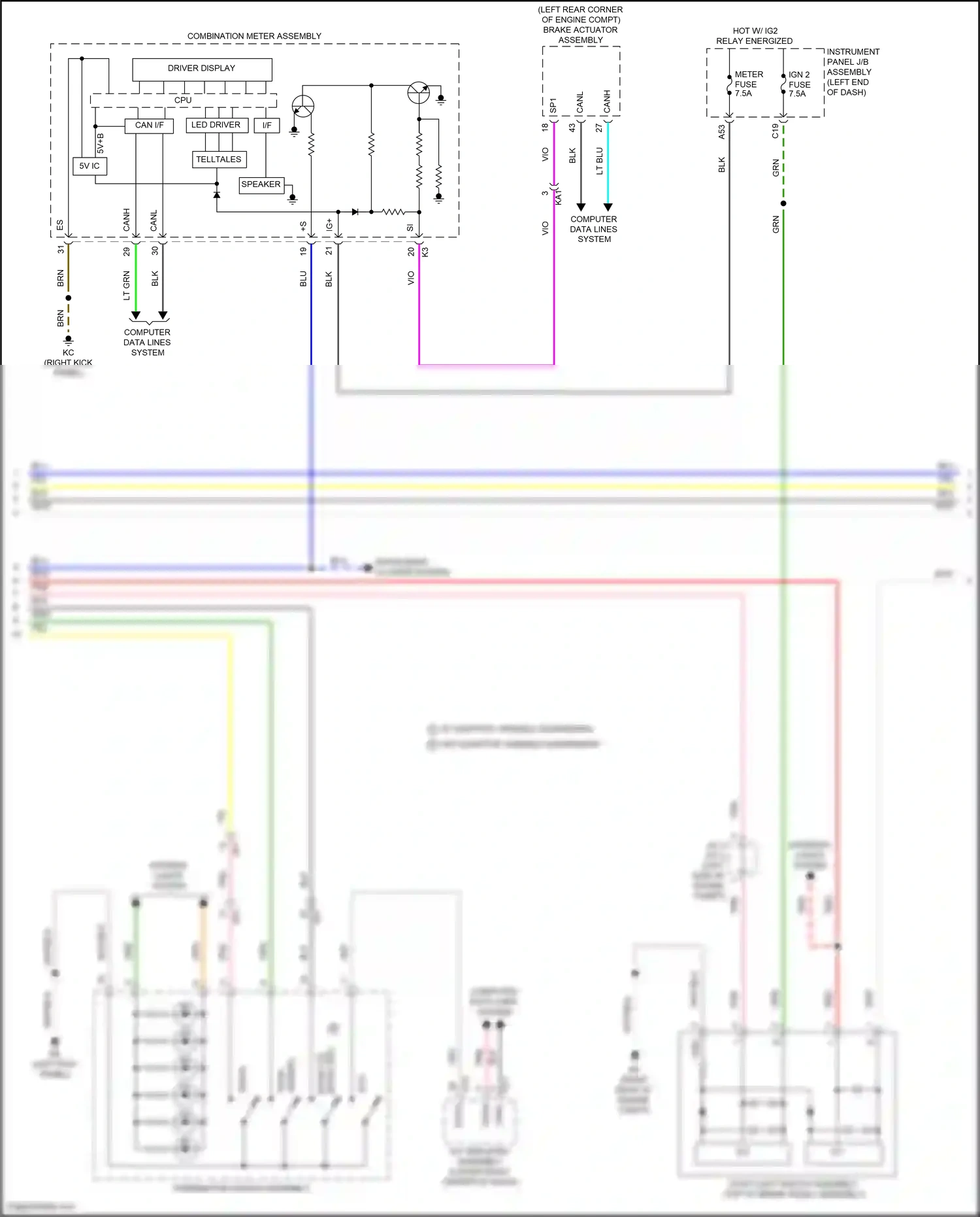 Wiring diagram computer data lines system for Lexus IS III facelift 2 (2020-2024) (75 of 84)
