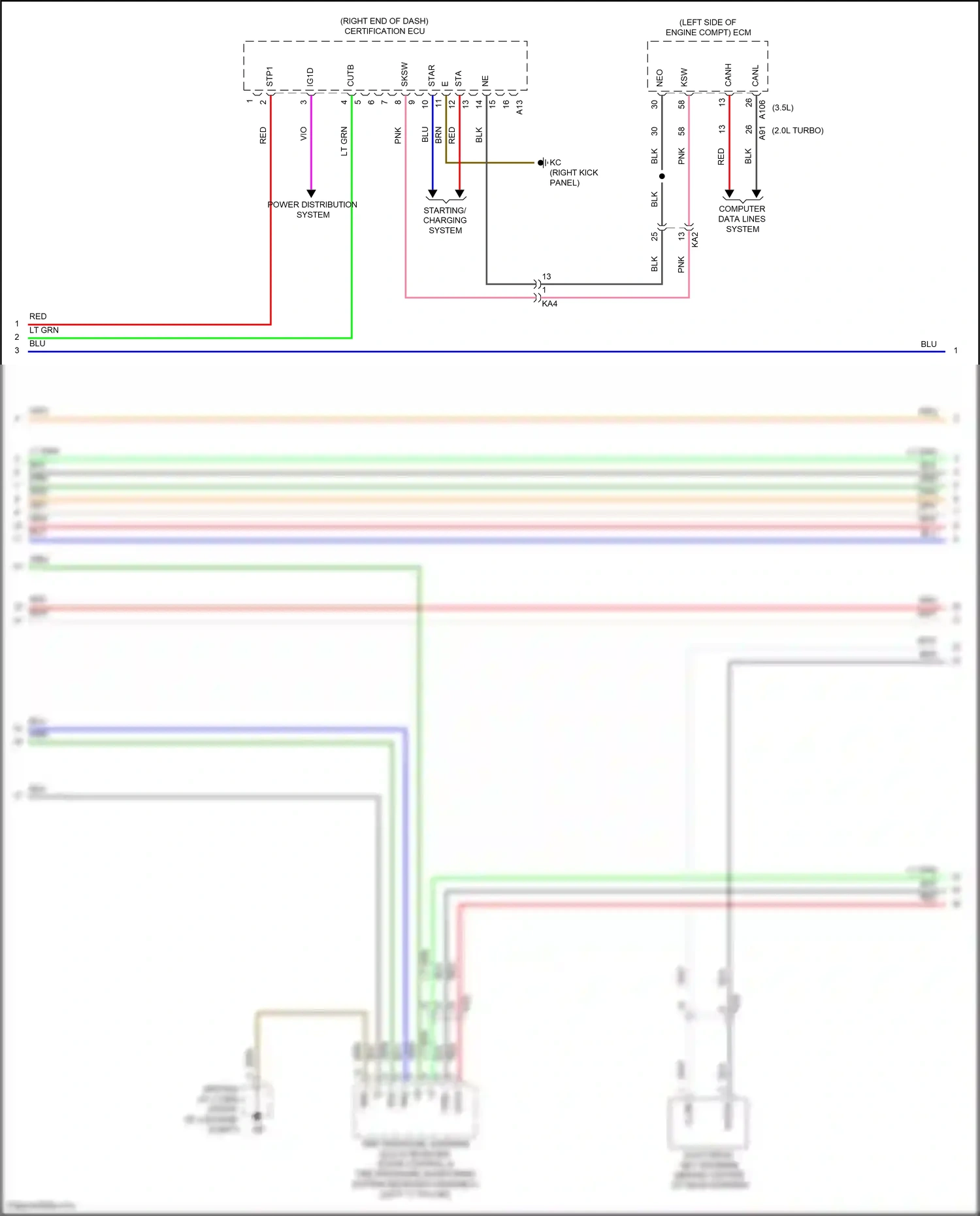 Wiring diagram computer data lines system for Lexus IS III facelift 2 (2020-2024) (7 of 84)