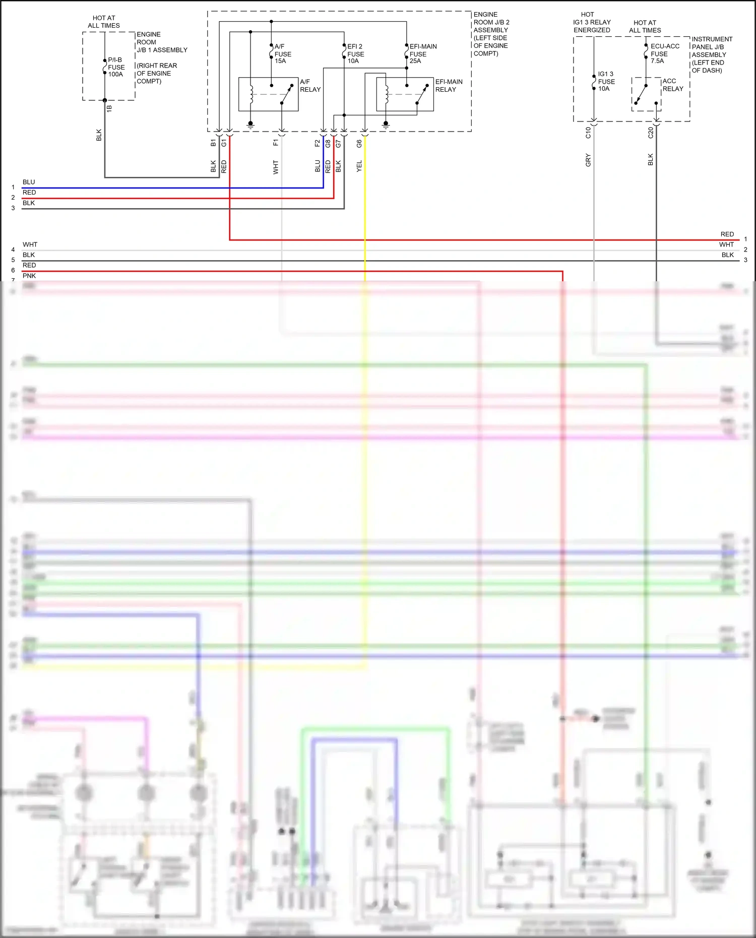 Lexus IS III facelift 2 (2020-2024) computer wiring diagram  (2 of 2)
