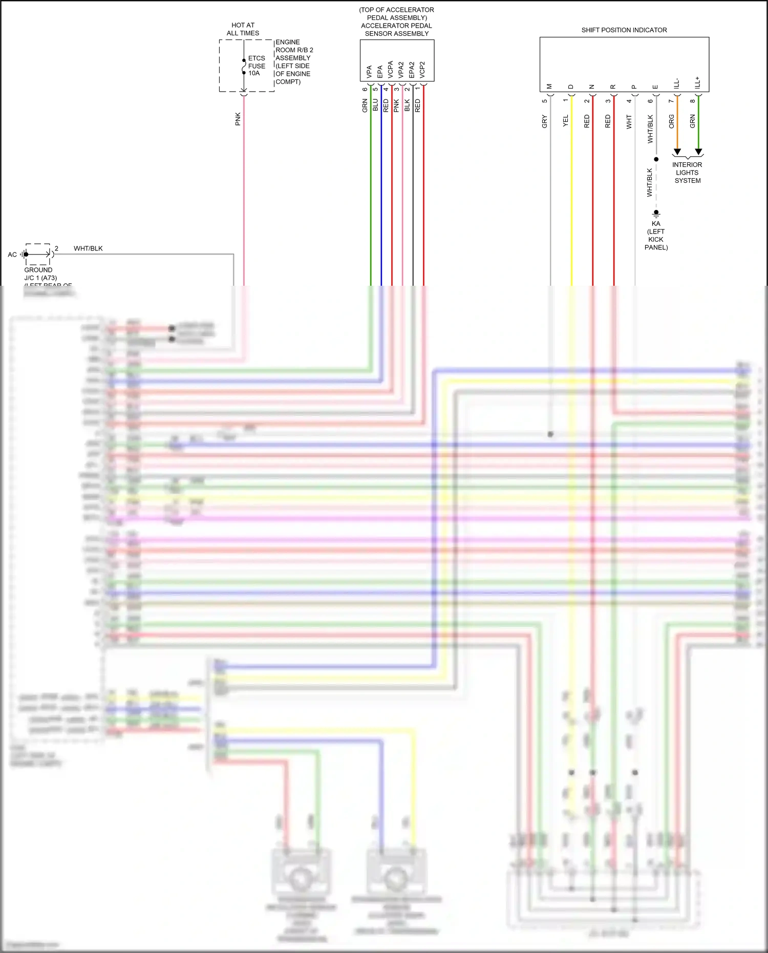 Wiring diagram engine room r/b 2 assembly for Lexus IS III facelift 2 (2020-2024) (21 of 31)