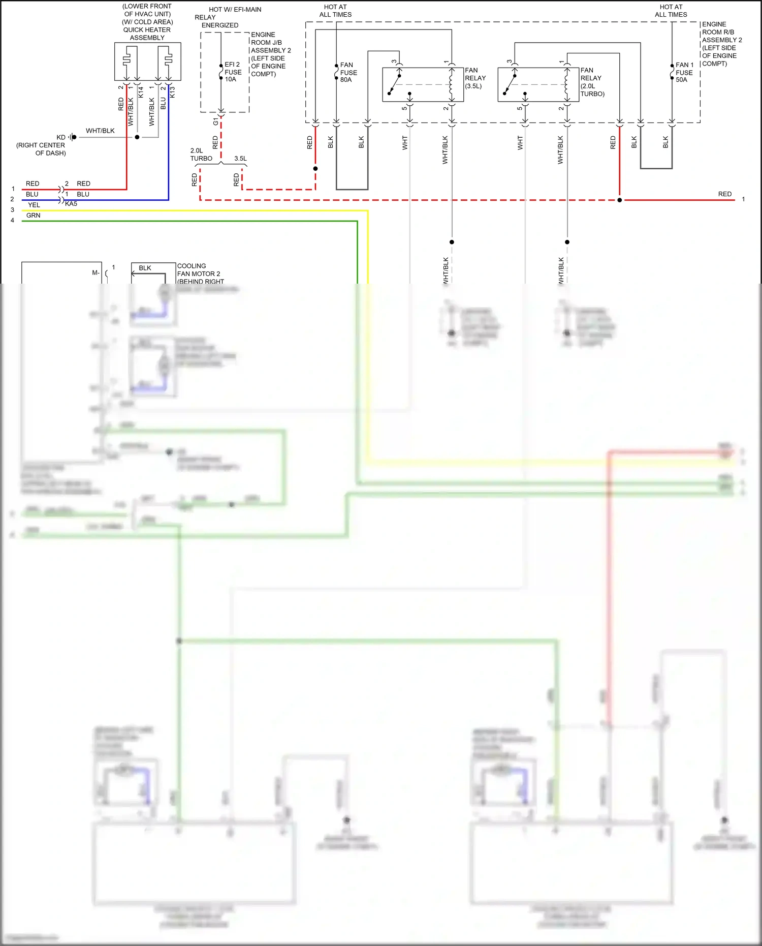 Wiring diagram engine room r/b assembly 2 for Lexus IS III facelift 2 (2020-2024) (2 of 4)