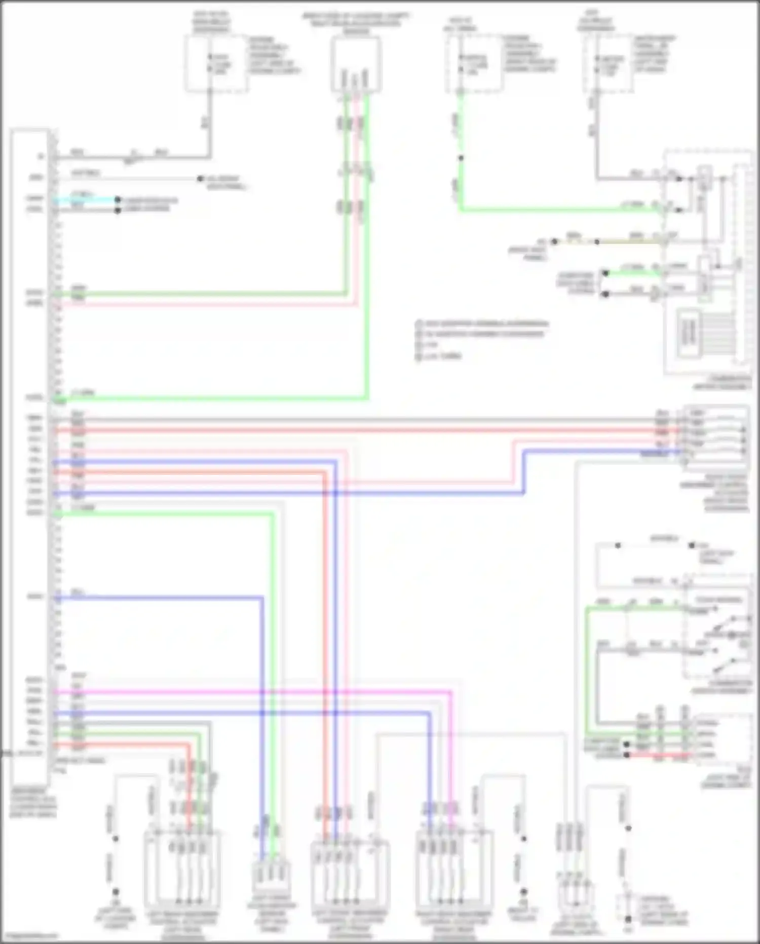 Wiring diagram computer data lines system for Lexus IS III facelift 2 (2020-2024)