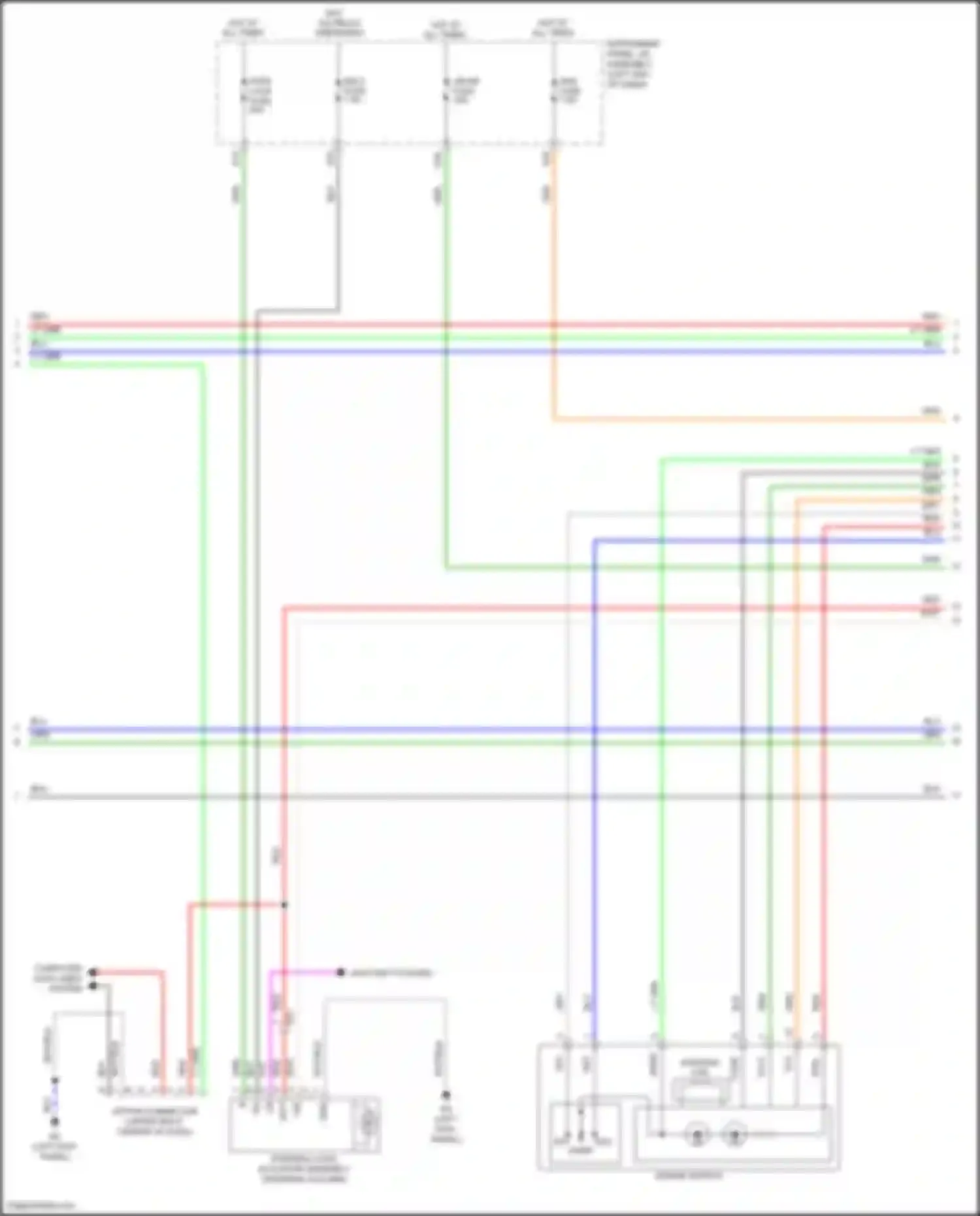 Wiring diagram left front occupant classification sensor for Lexus IS III facelift 2 (2020-2024)