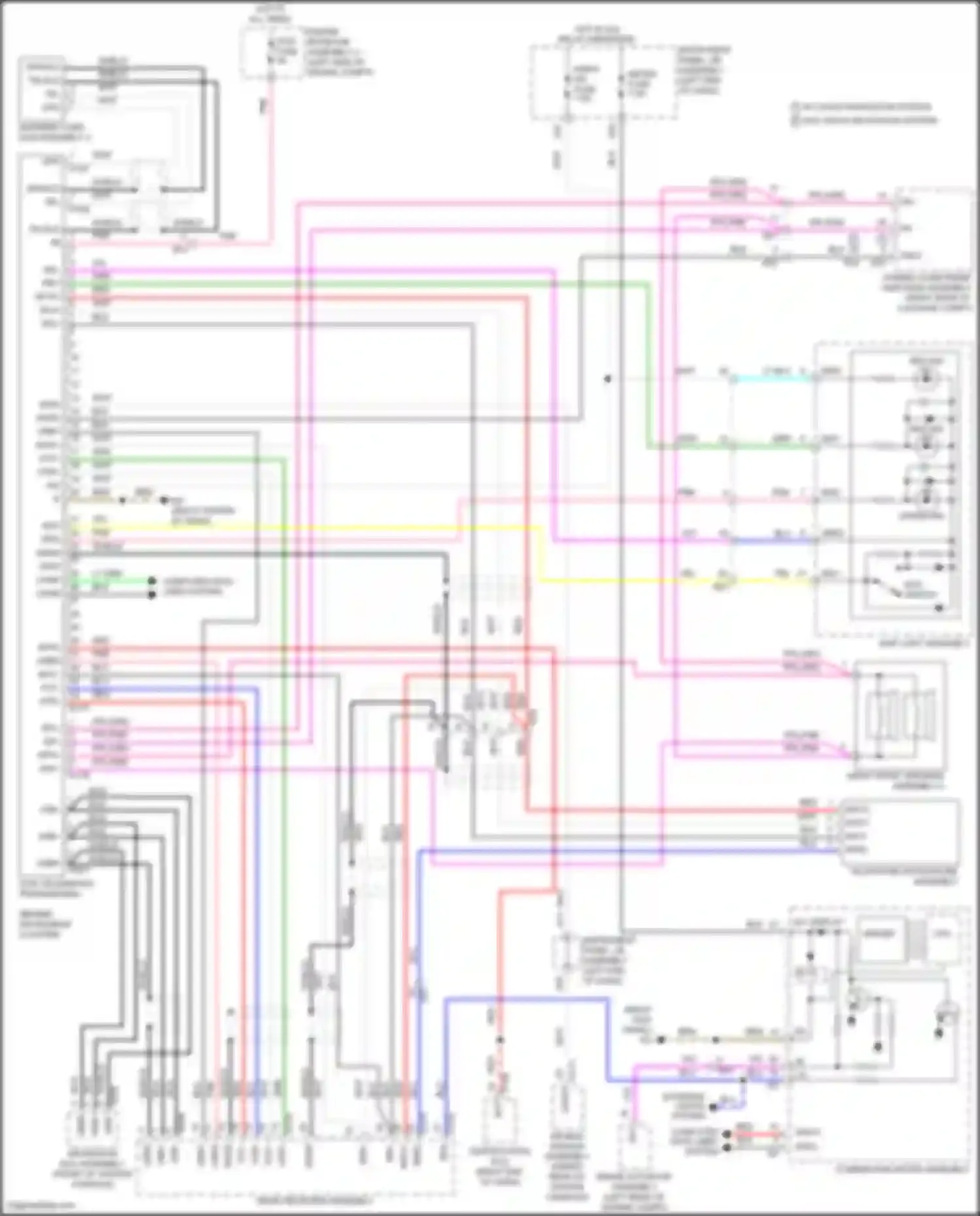 Wiring diagram navigation ecu assembly for Lexus IS III facelift 2 (2020-2024)
