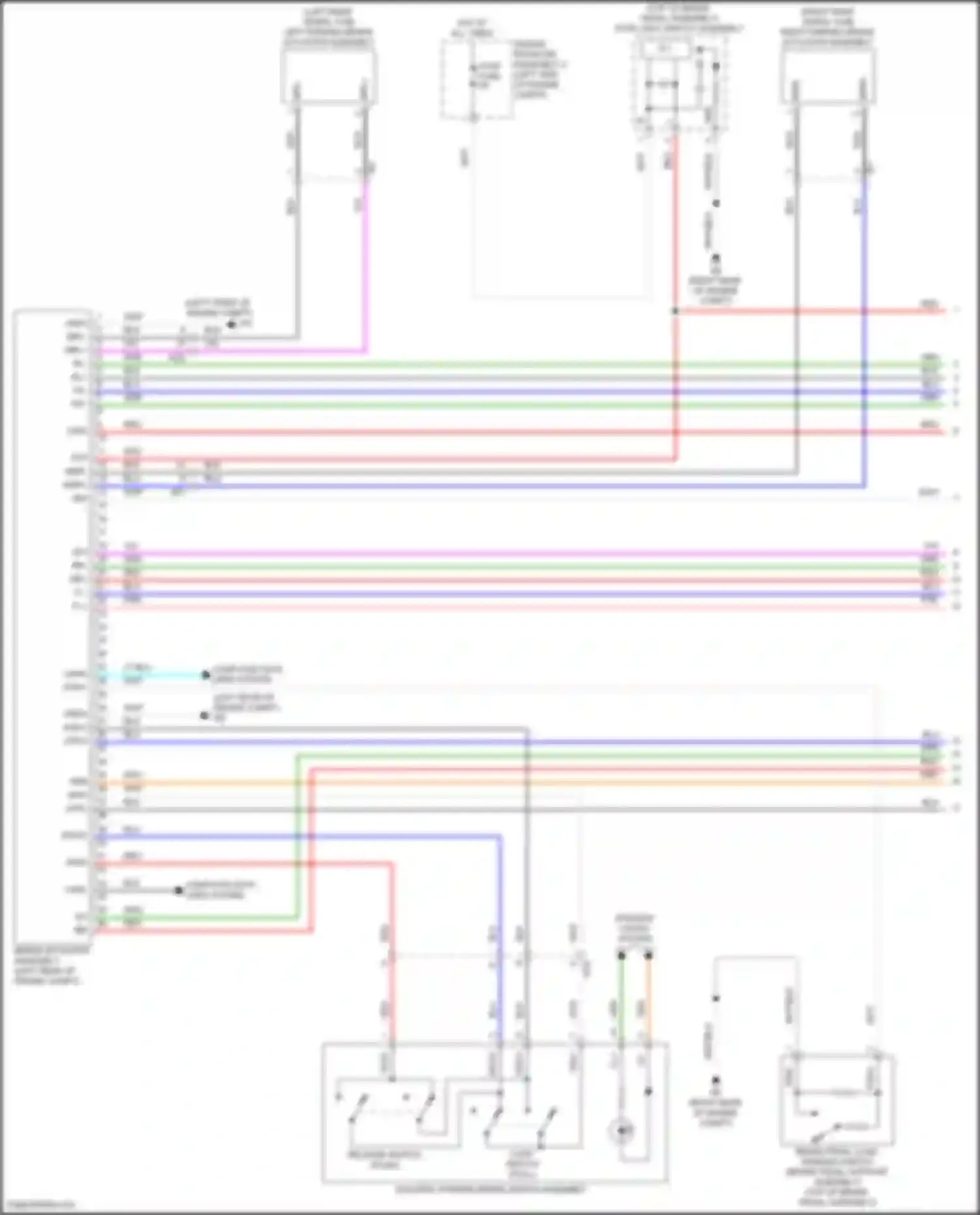 Wiring diagram computer data lines system for Lexus IS III facelift 2 (2020-2024)