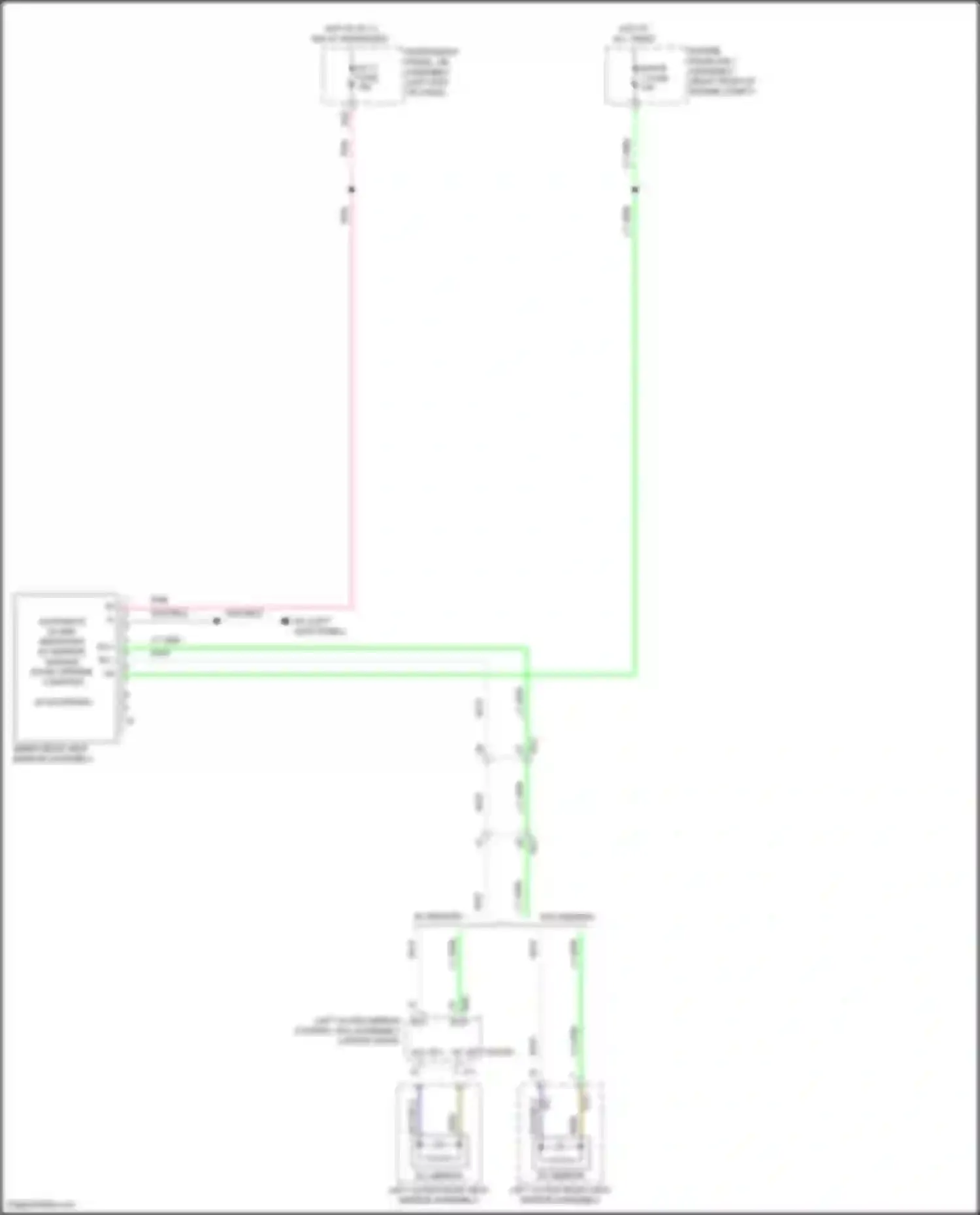 Wiring diagram left outer rear view mirror assembly for Lexus IS III facelift 2 (2020-2024)