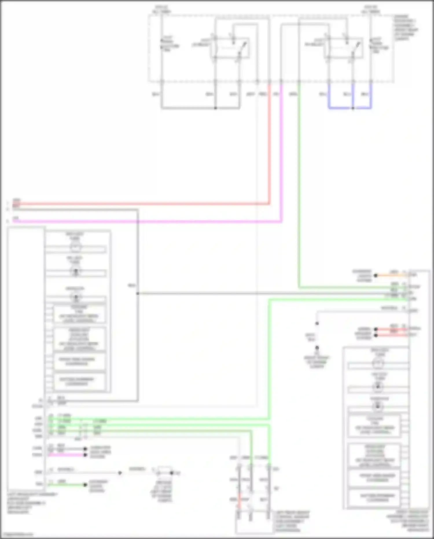 Wiring diagram left rear height control sensor sub-assembly for Lexus IS III facelift 2 (2020-2024)
