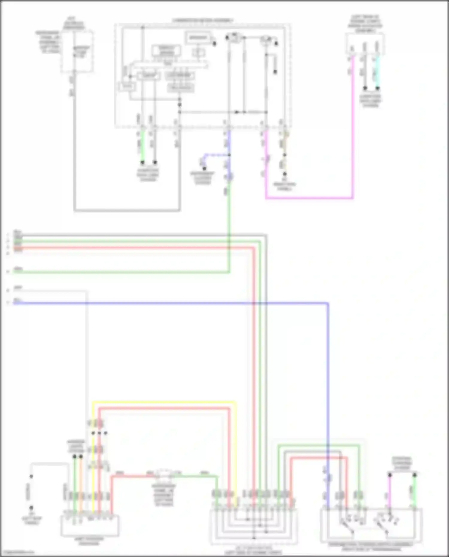 Wiring diagram shift position indicator for Lexus IS III facelift 2 (2020-2024)