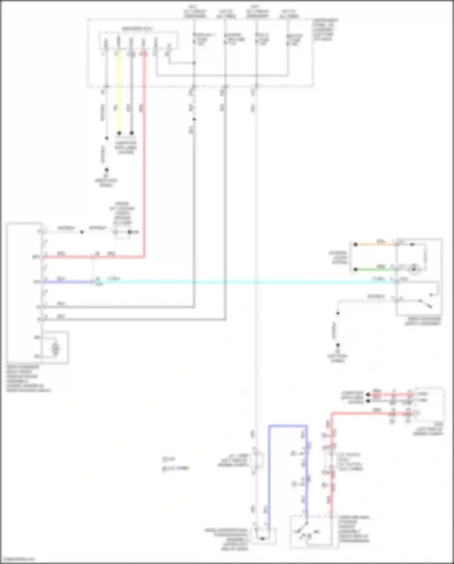 Wiring diagram p position detection switch for Lexus IS III facelift 2 (2020-2024)