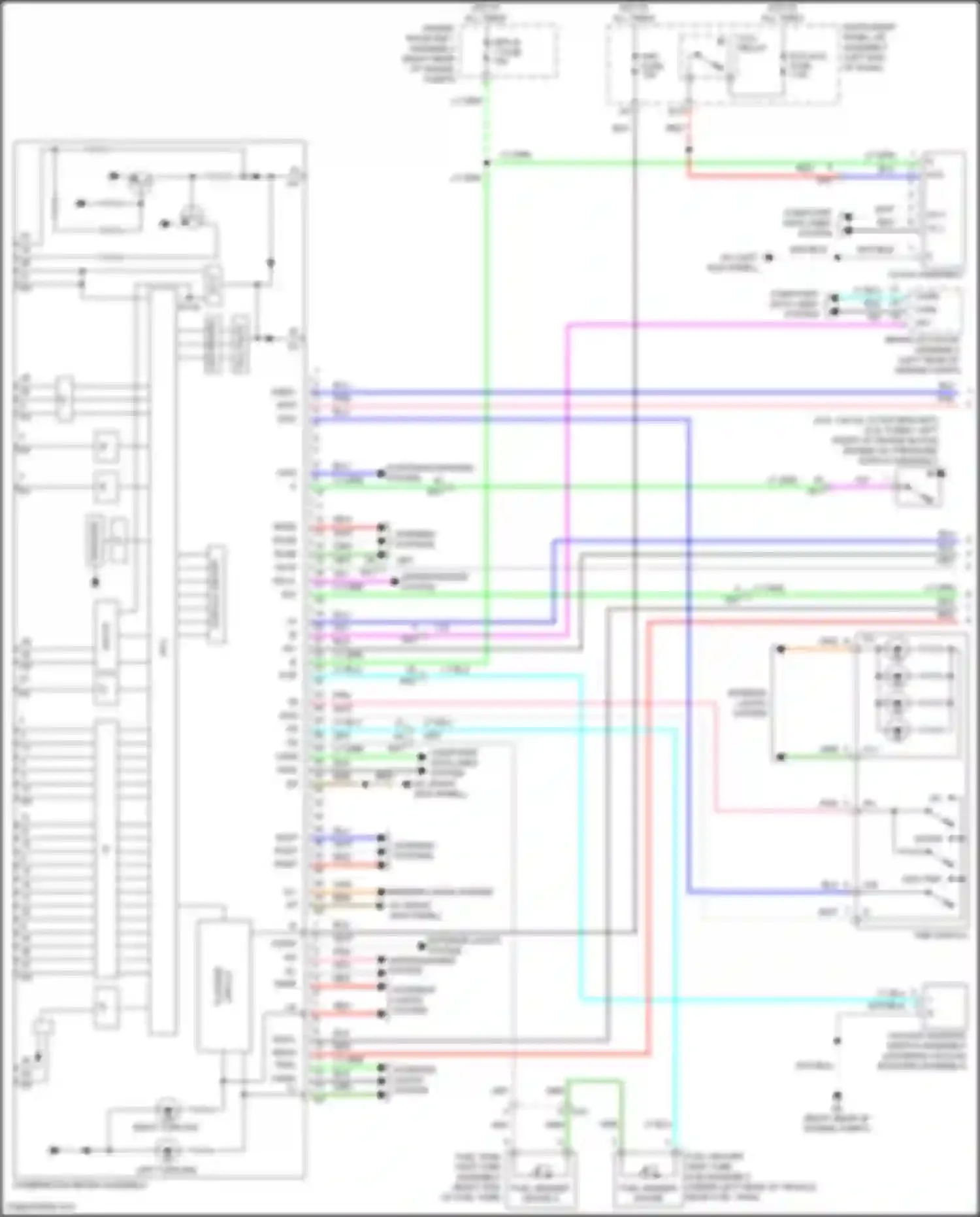 Wiring diagram computer data lines system for Lexus IS III facelift 2 (2020-2024)