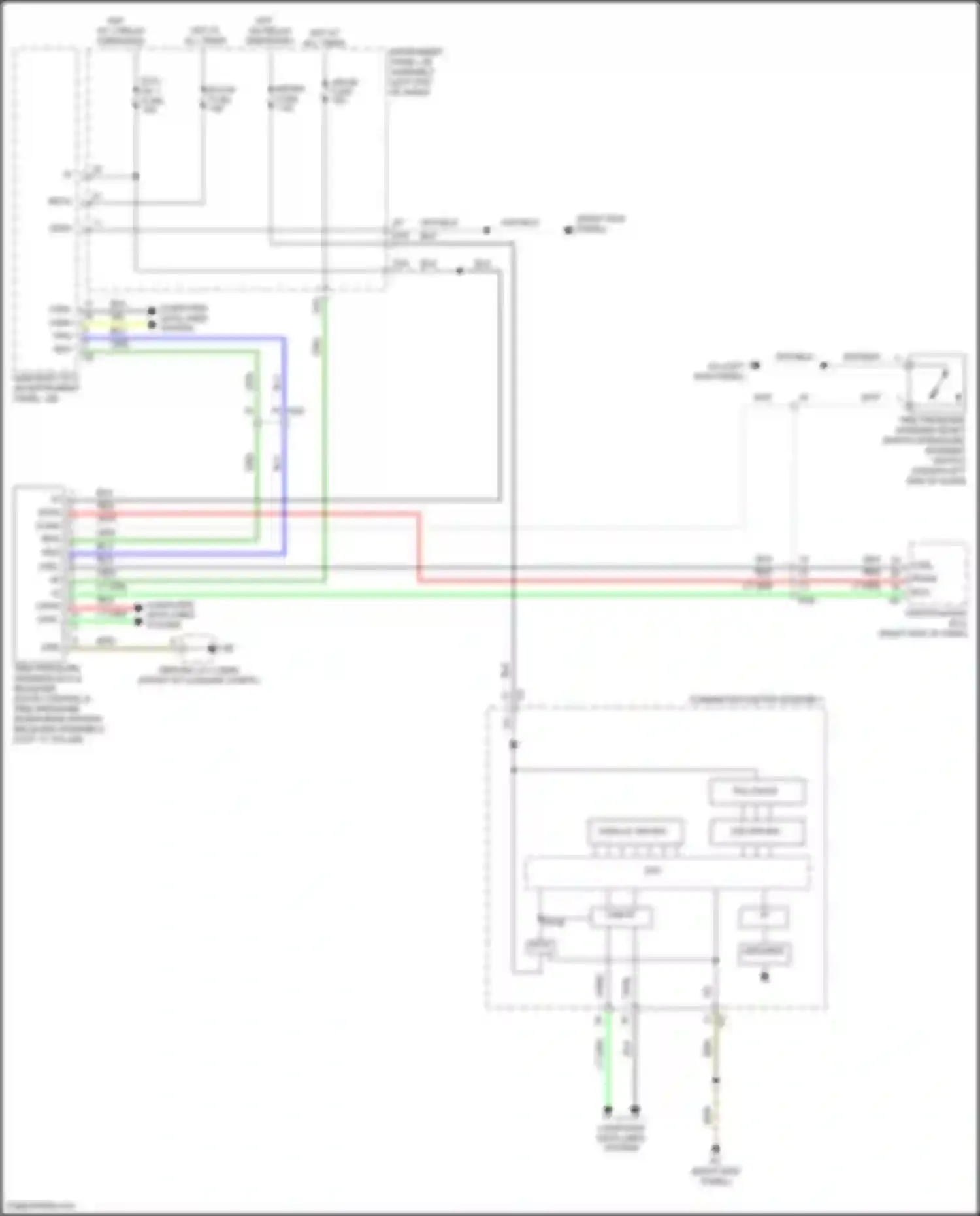 Wiring diagram right end of dash) for Lexus IS III facelift 2 (2020-2024)