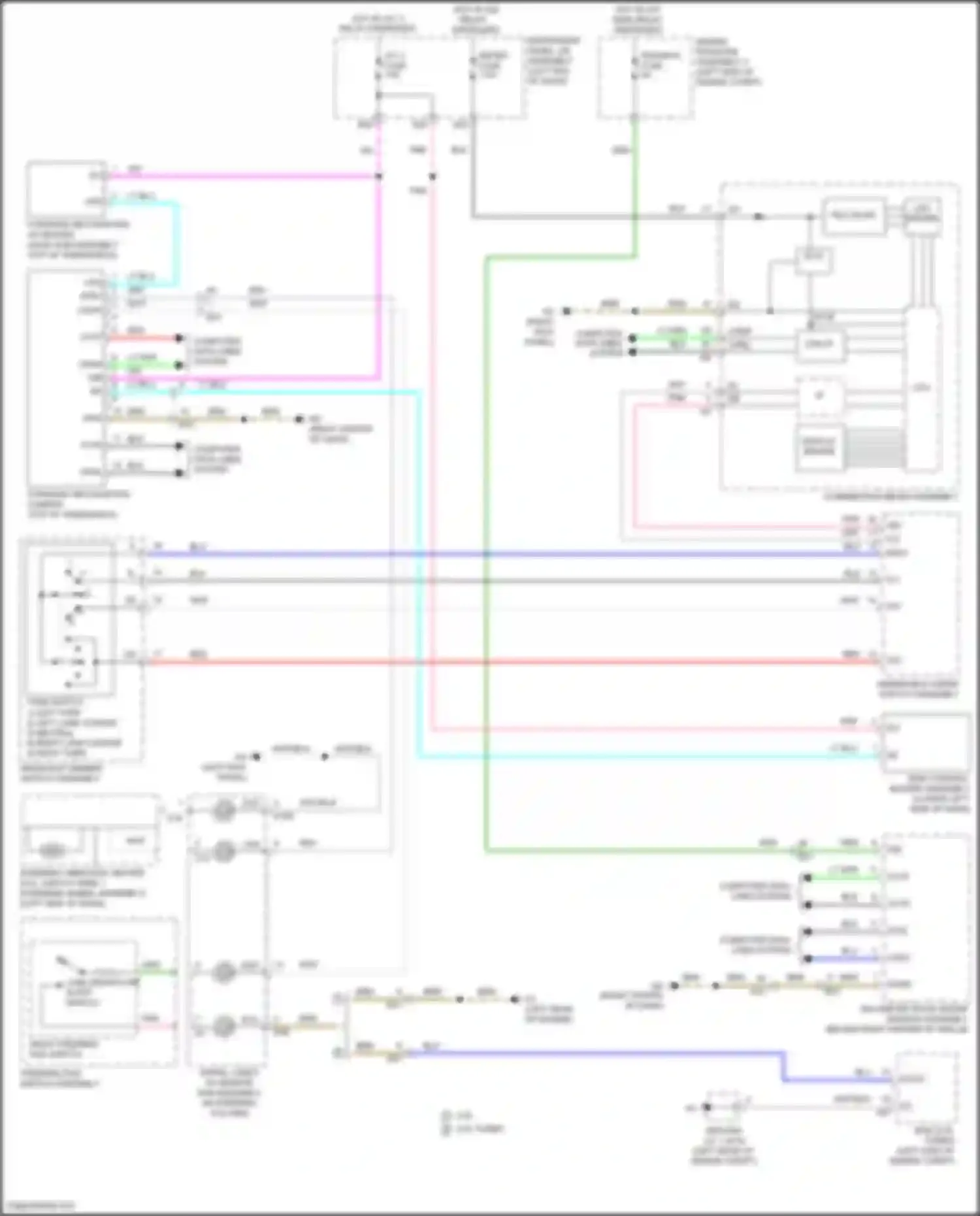 Wiring diagram millimeter wave radar sensor assembly for Lexus IS III facelift 2 (2020-2024)