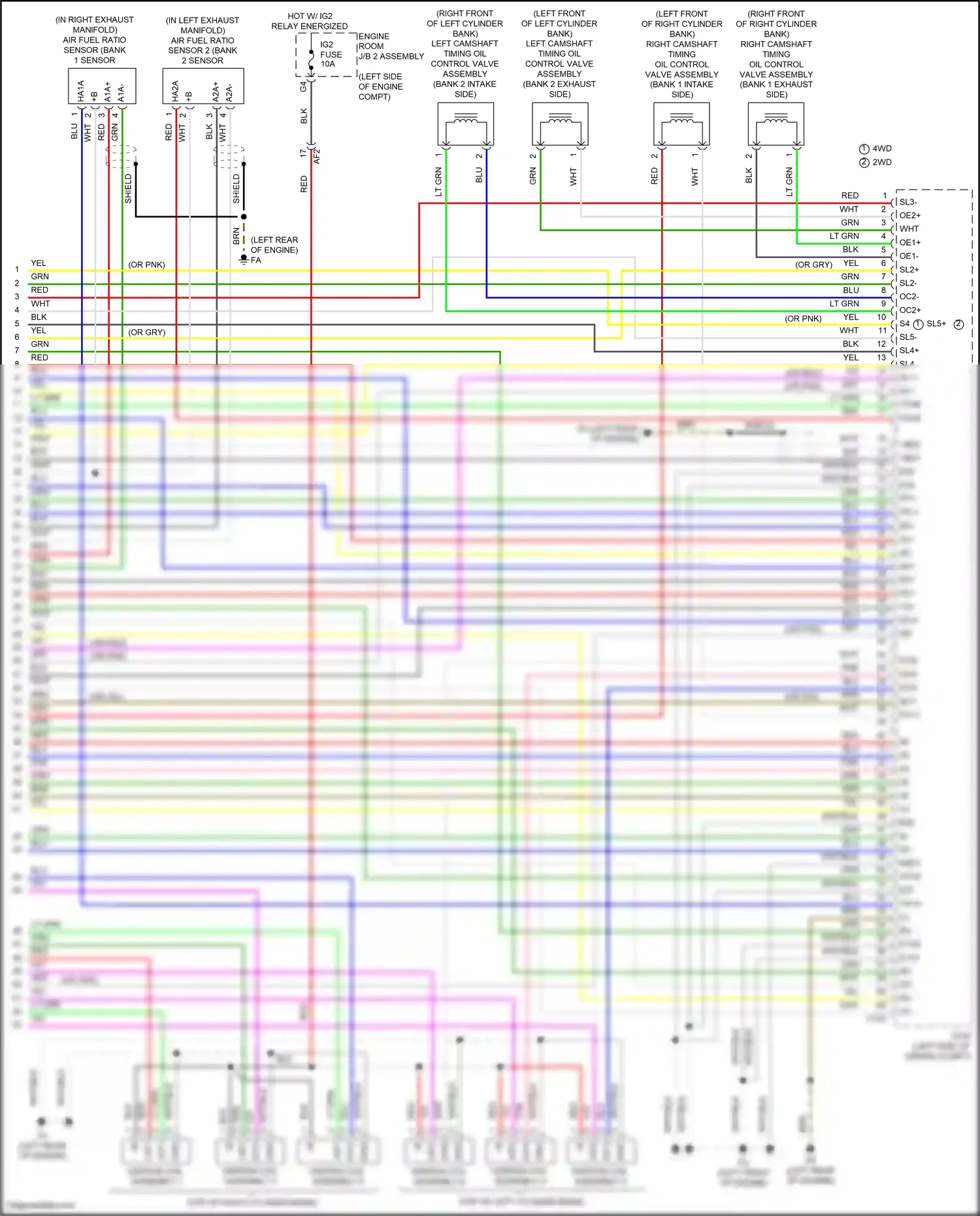 Wiring diagram ignition coil assembly 3 for Lexus IS III facelift 2 (2020-2024) (5 of 5)