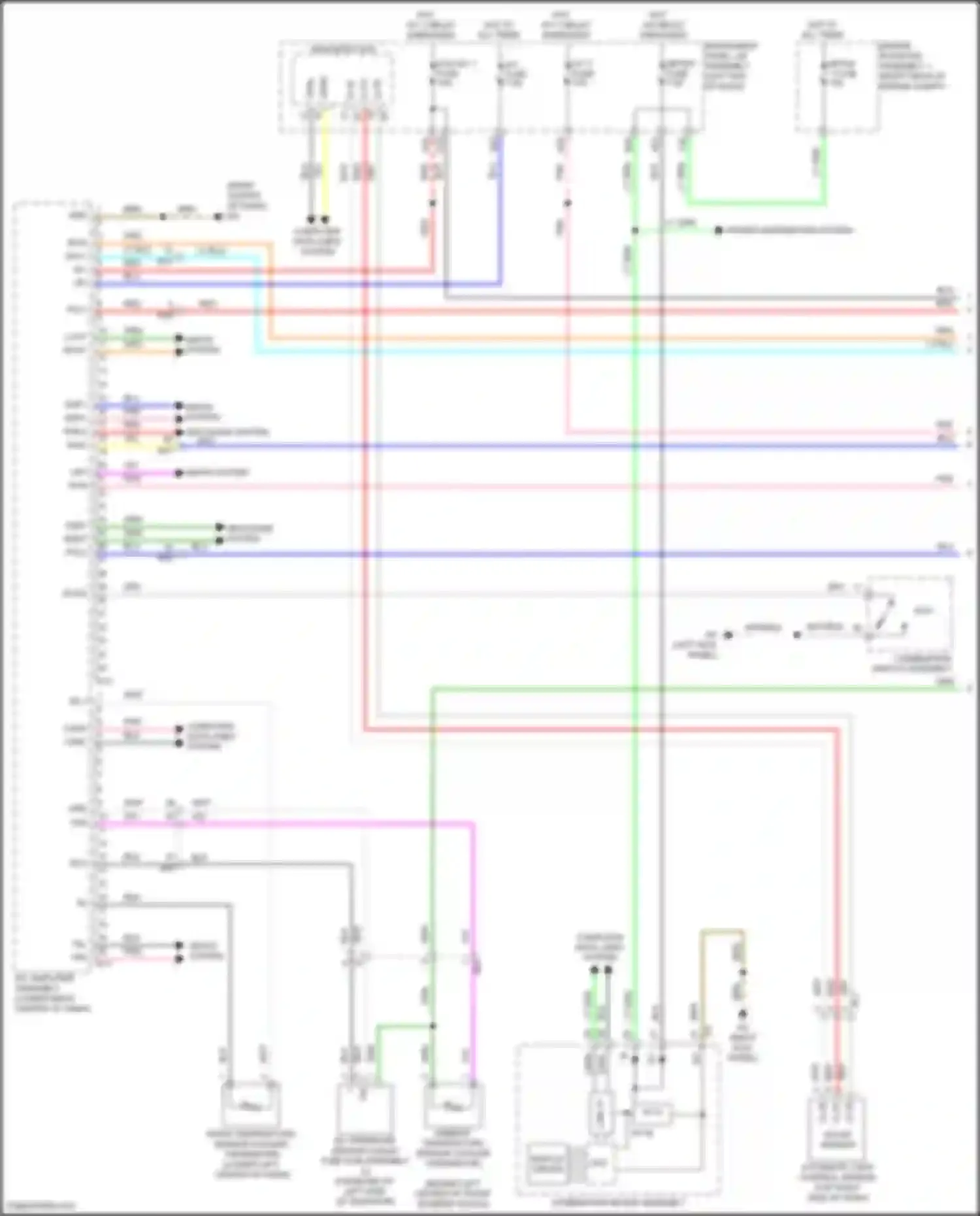 Wiring diagram instrument panel j/b assembly for Lexus IS III facelift 2 (2020-2024) (41 of 89)
