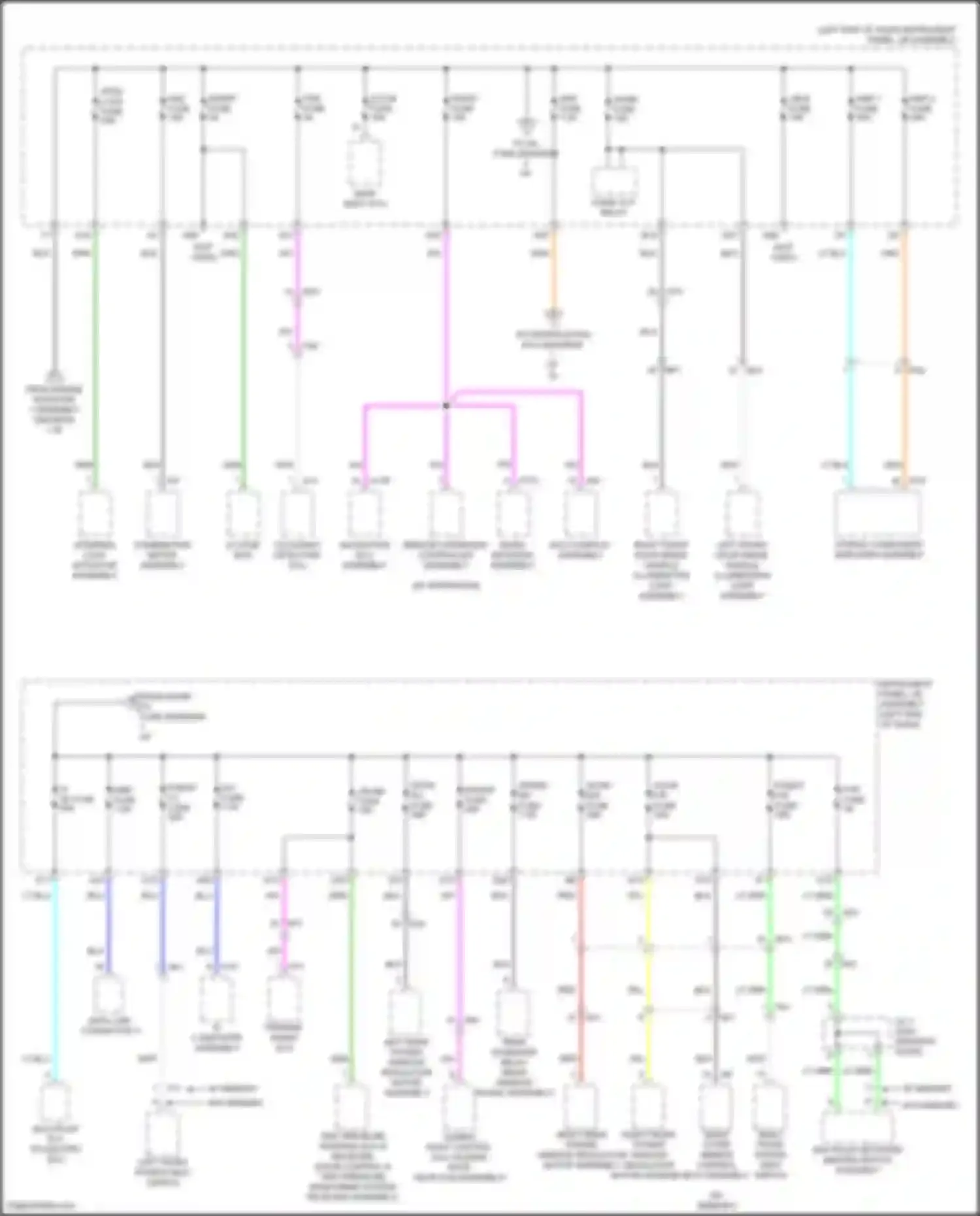Wiring diagram multiplex network master switch assembly for Lexus IS III facelift 2 (2020-2024)