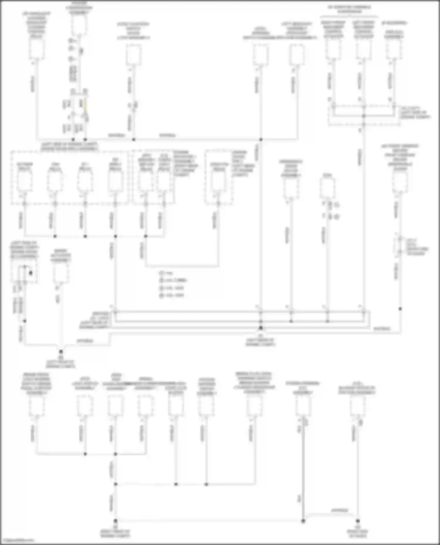 Wiring diagram left front absorber control actuator for Lexus IS III facelift 2 (2020-2024)
