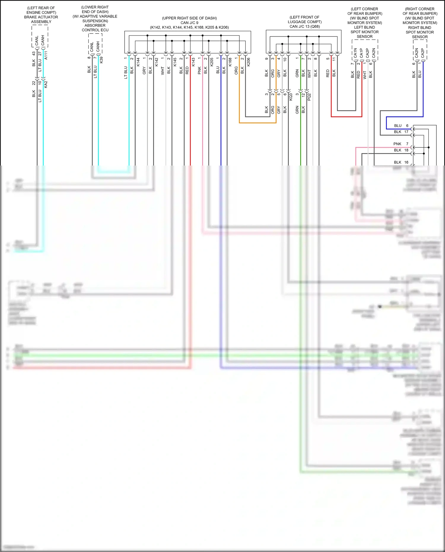 Wiring diagram lt blu for Lexus IS III facelift 2 (2020-2024) (53 of 67)
