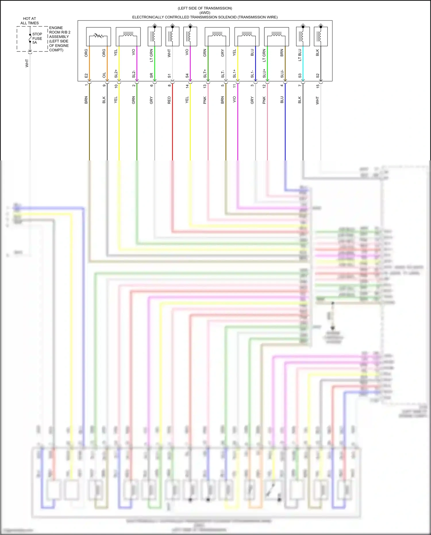 Wiring diagram lt blu for Lexus IS III facelift 2 (2020-2024) (62 of 67)