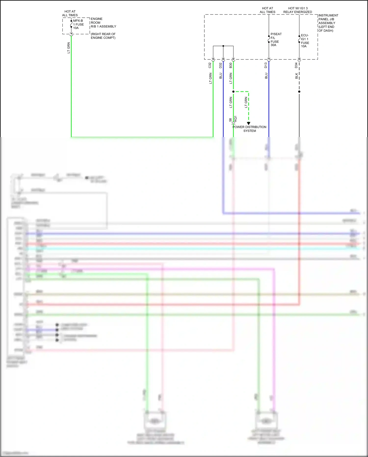 Wiring diagram lt blu for Lexus IS III facelift 2 (2020-2024) (15 of 67)