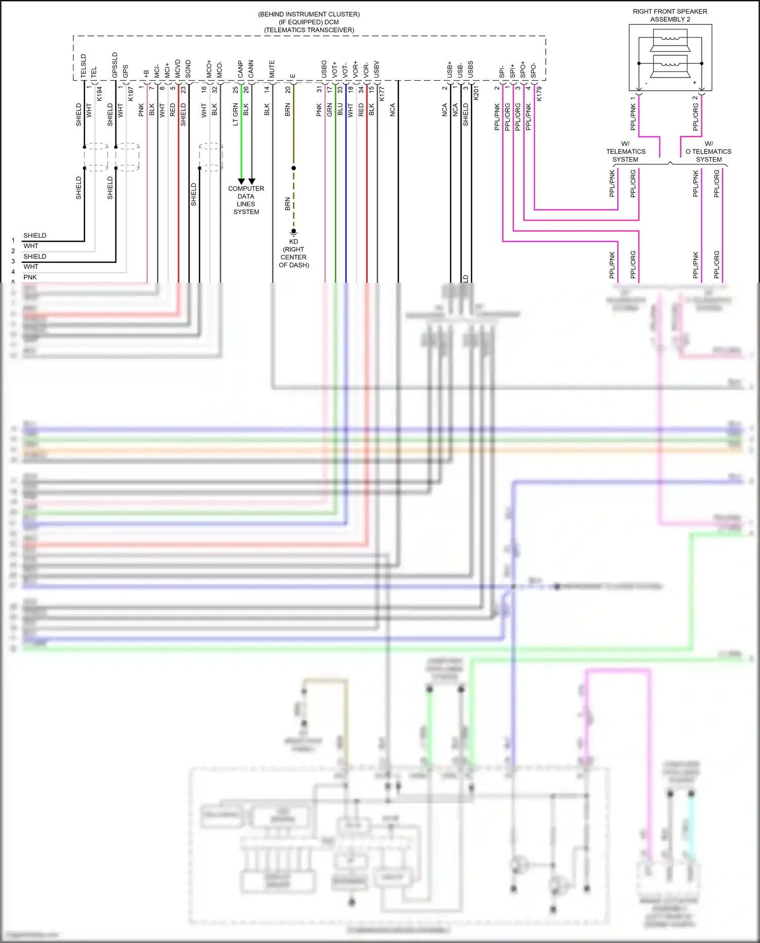 Wiring diagram mci- for Lexus IS III facelift 2 (2020-2024) (1 of 3)