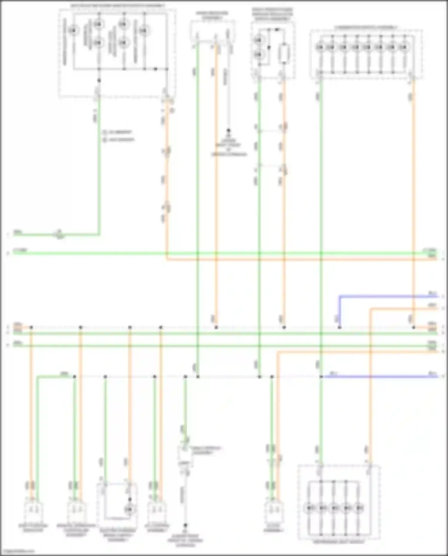 Wiring diagram multiplex network master switch assembly for Lexus IS III facelift 2 (2020-2024)