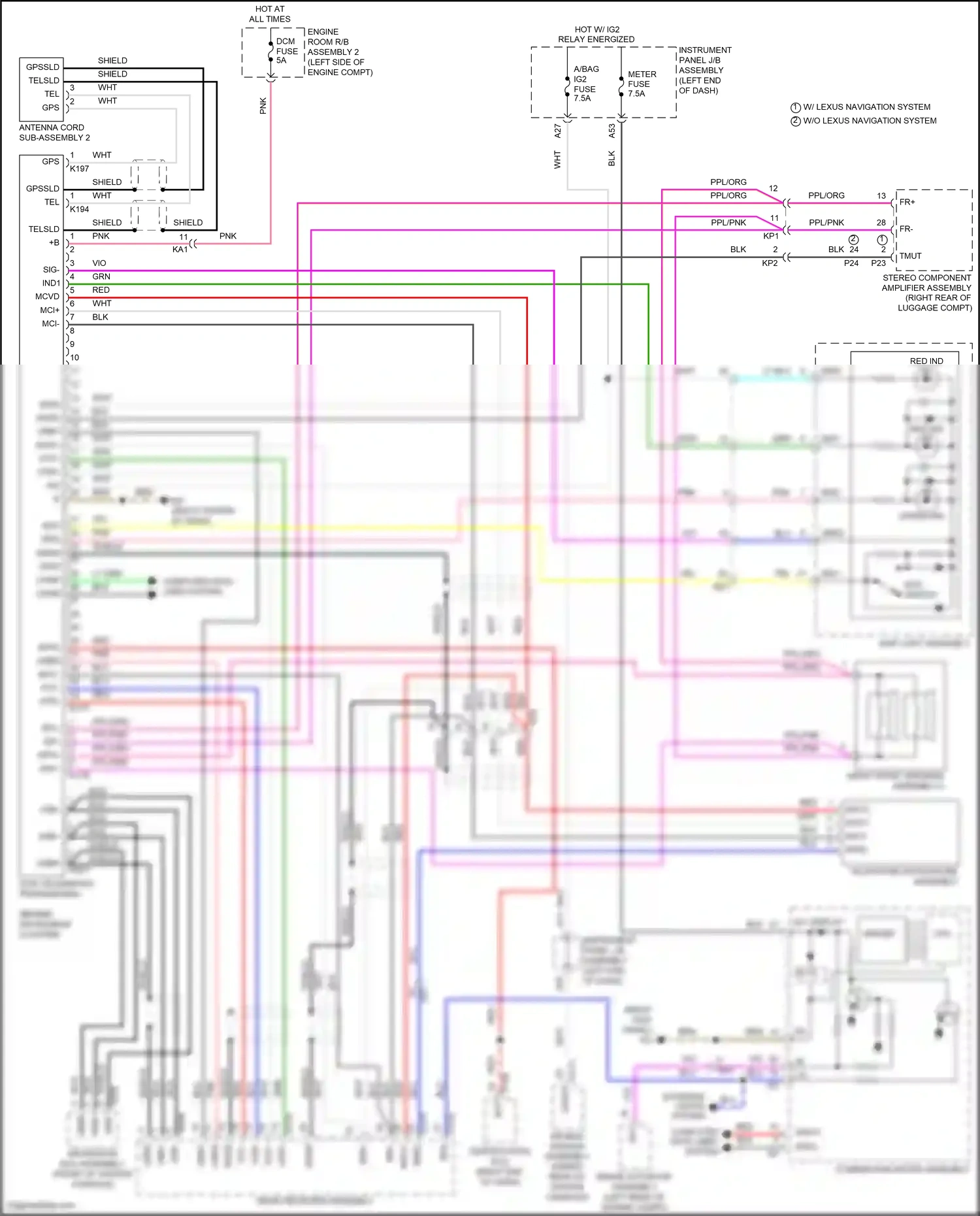Wiring diagram nca for Lexus IS III facelift 2 (2020-2024) (10 of 22)