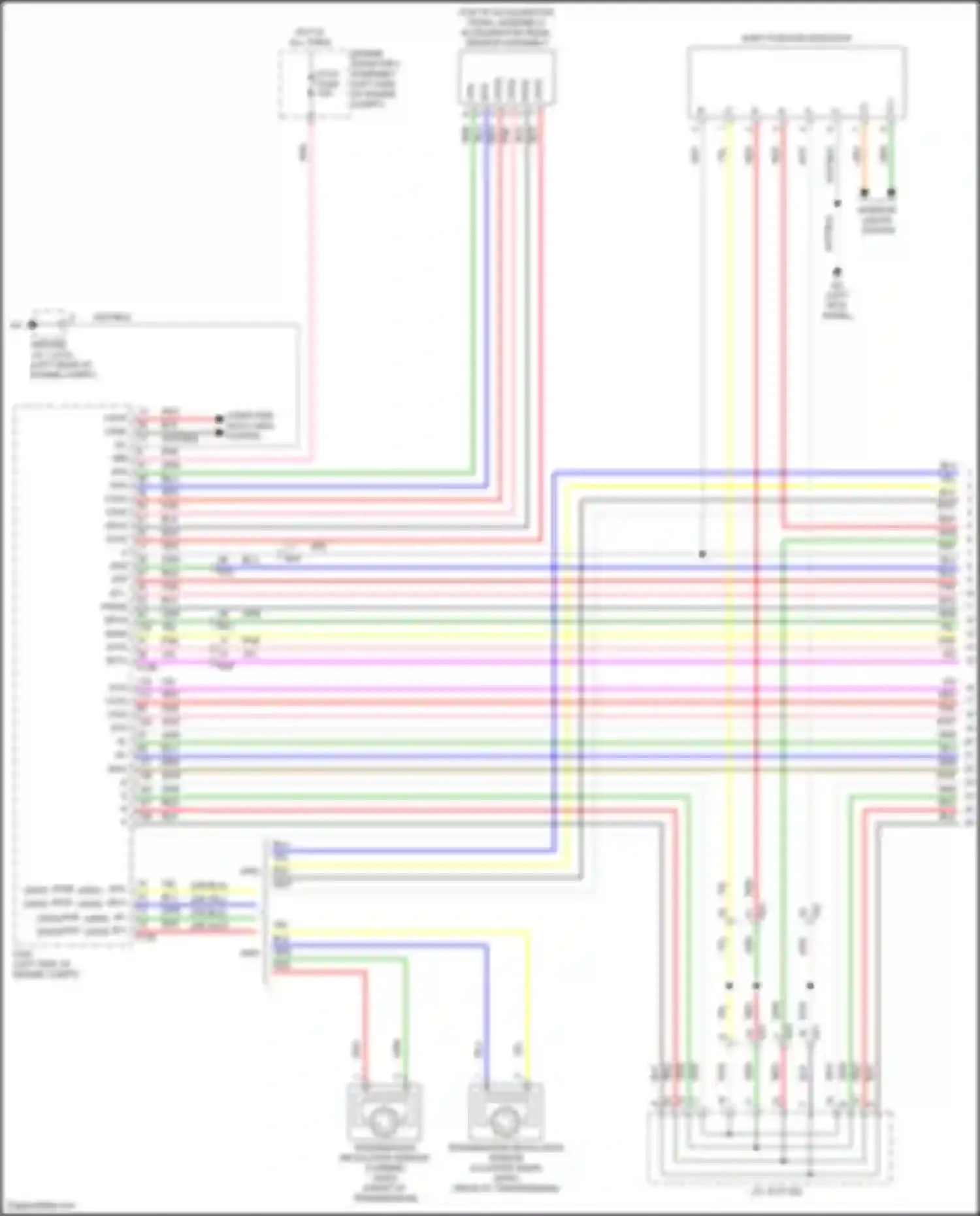 Wiring diagram accelerator pedal sensor assembly for Lexus IS III facelift 2 (2020-2024)