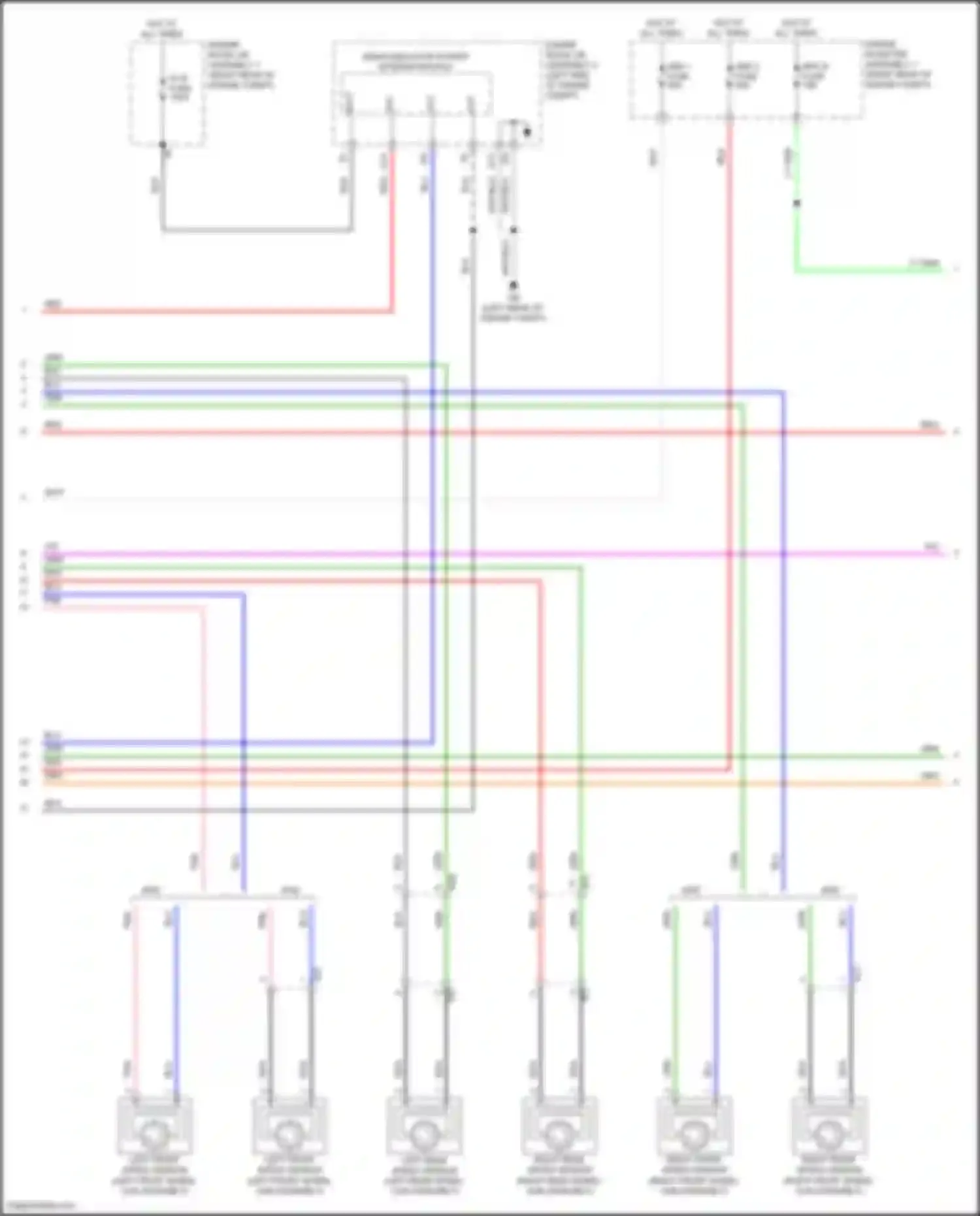 Wiring diagram left rear speed sensor for Lexus IS III facelift 2 (2020-2024)