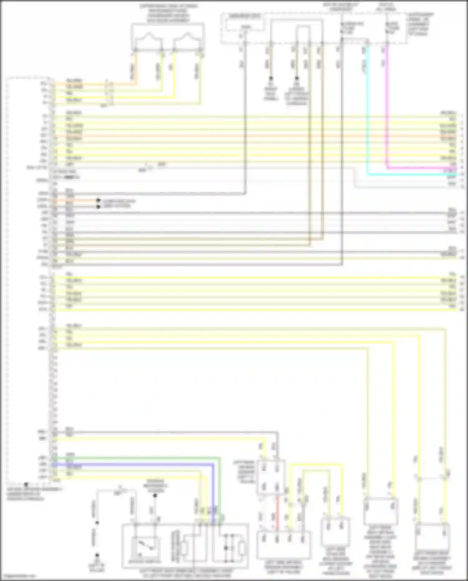 Wiring diagram p-ab for Lexus IS III facelift 2 (2020-2024) (2 of 3)