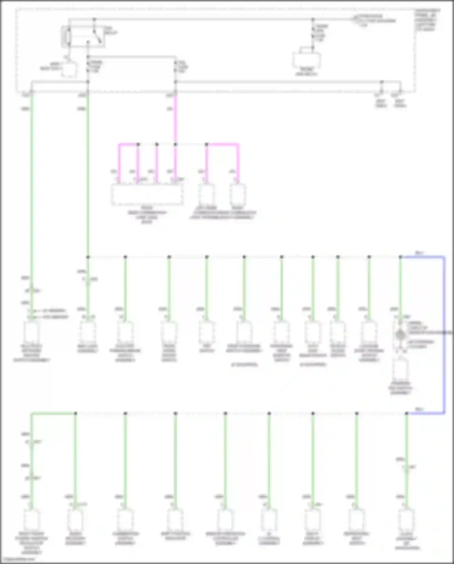 Wiring diagram panel fuse for Lexus IS III facelift 2 (2020-2024) (2 of 2)