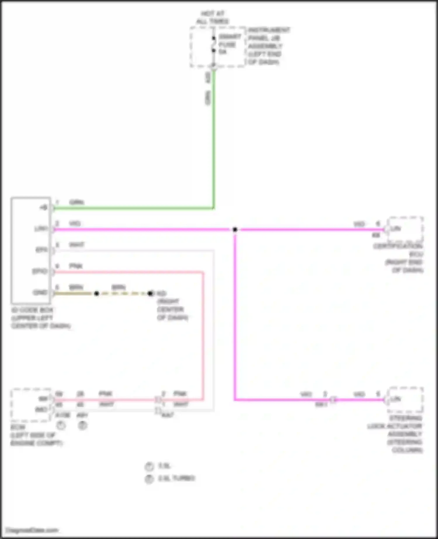 Wiring diagram steering column) for Lexus IS III facelift 2 (2020-2024)