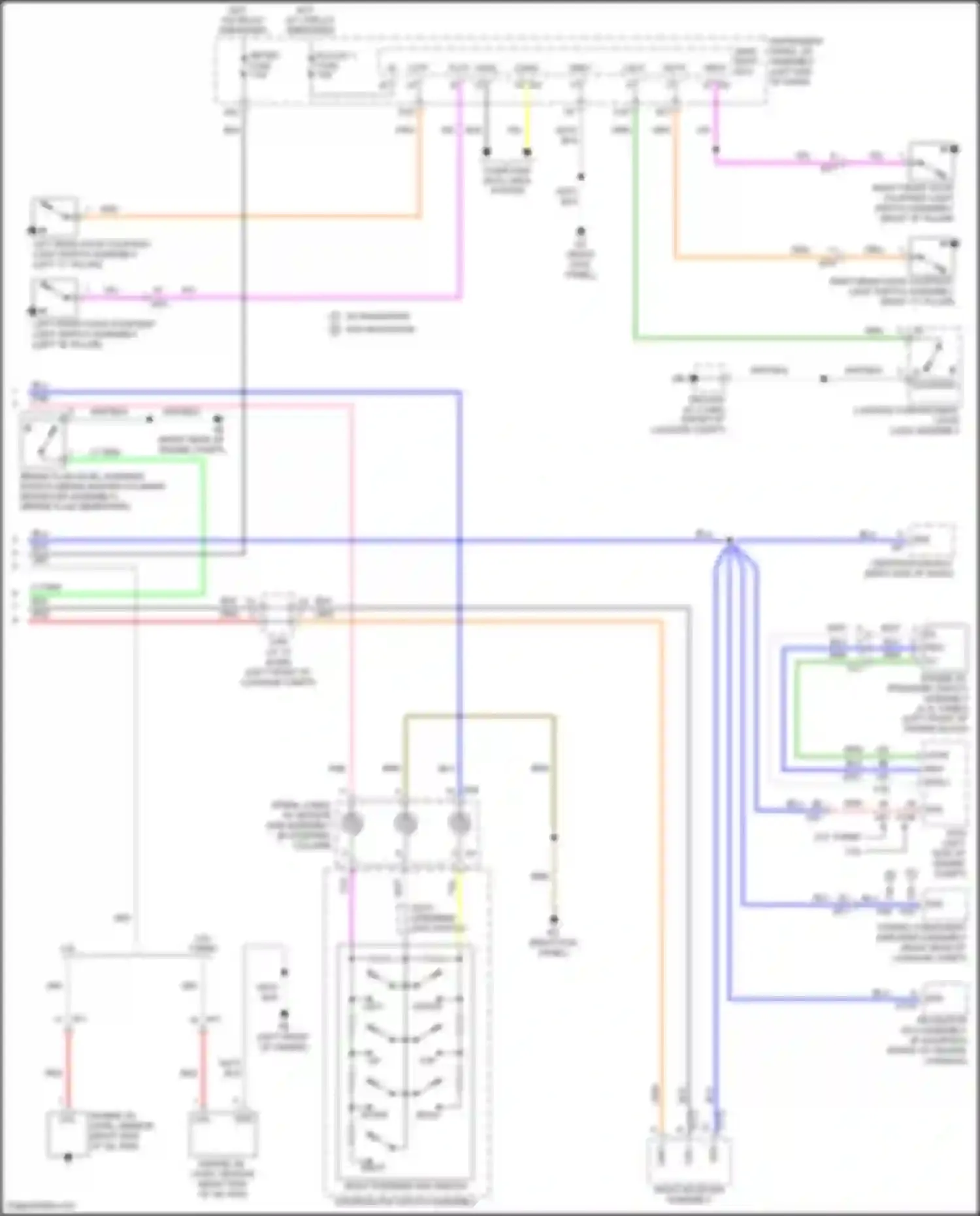 Wiring diagram computer data lines system for Lexus IS III facelift 2 (2020-2024)