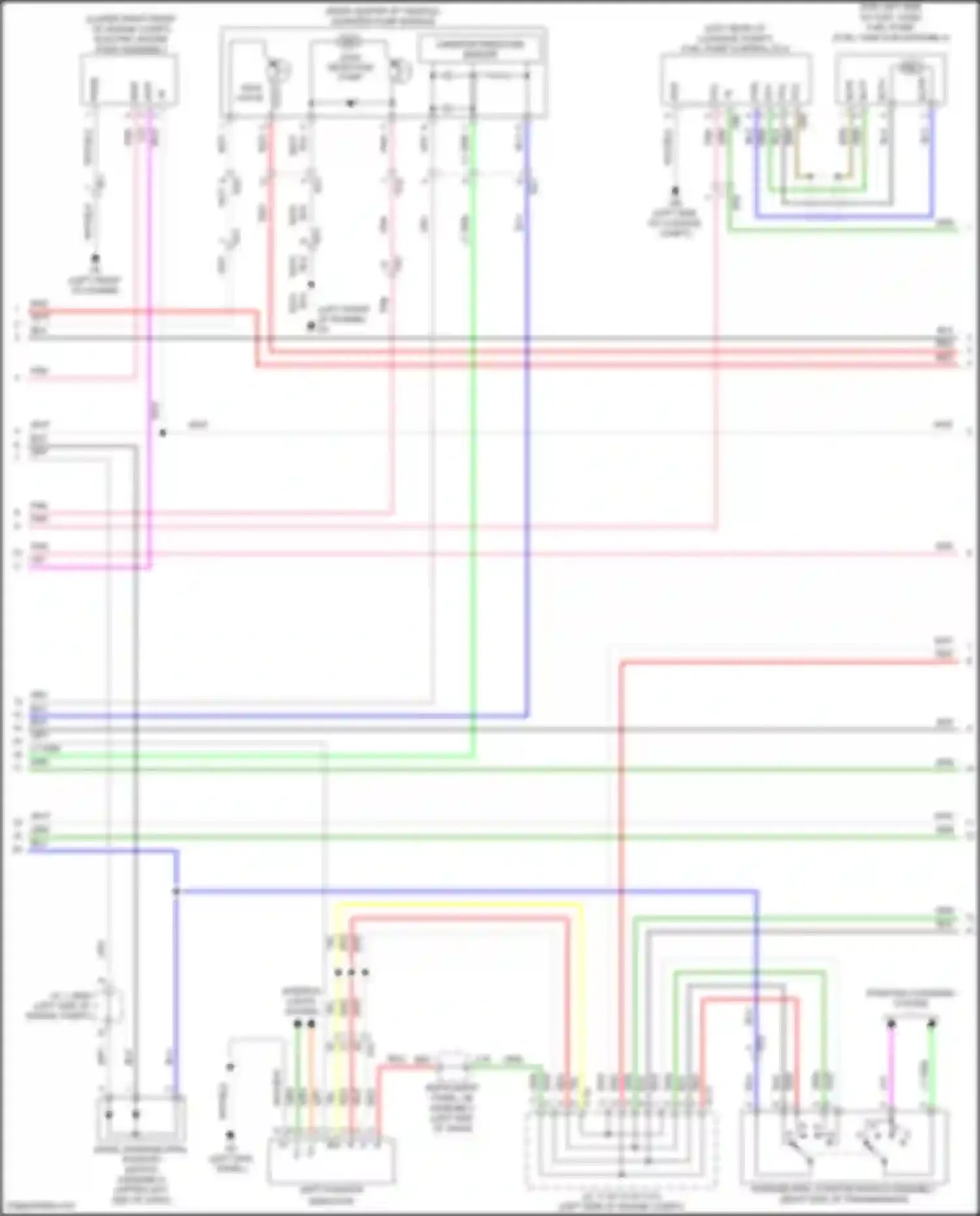 Wiring diagram shift position indicator for Lexus IS III facelift 2 (2020-2024)
