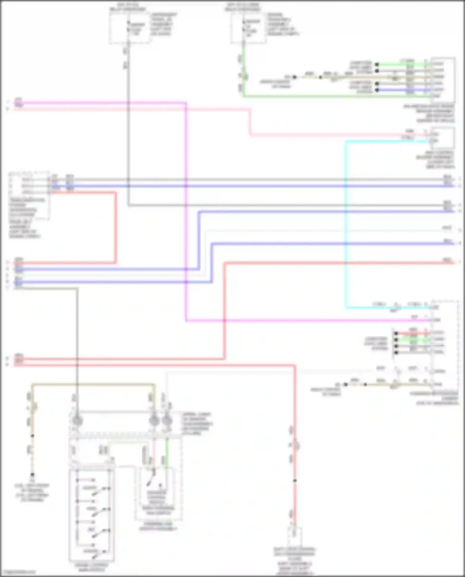 Wiring diagram millimeter wave radar sensor assembly for Lexus IS III facelift 2 (2020-2024)