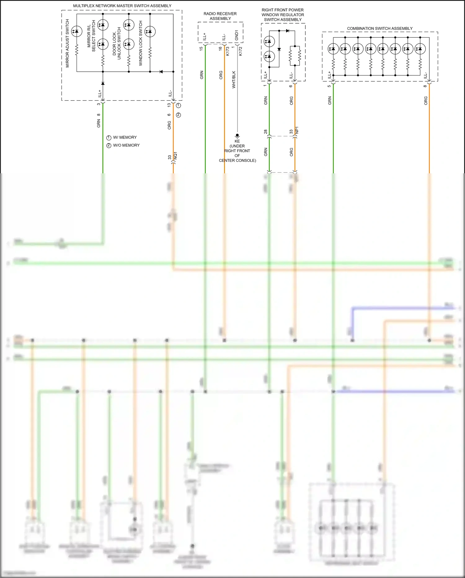 Wiring diagram remote operation controller assembly for Lexus IS III facelift 2 (2020-2024) (3 of 8)
