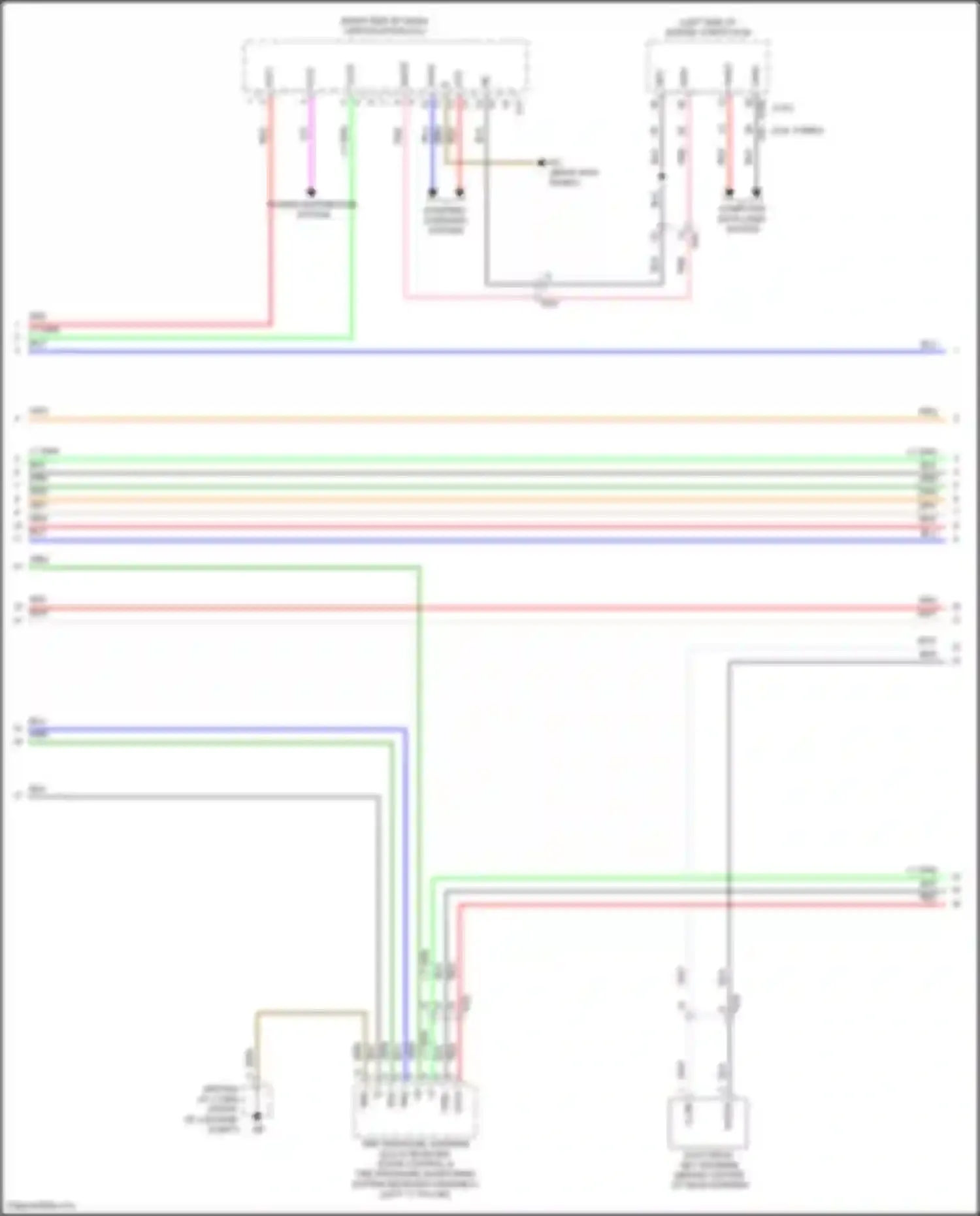 Wiring diagram computer data lines system for Lexus IS III facelift 2 (2020-2024)