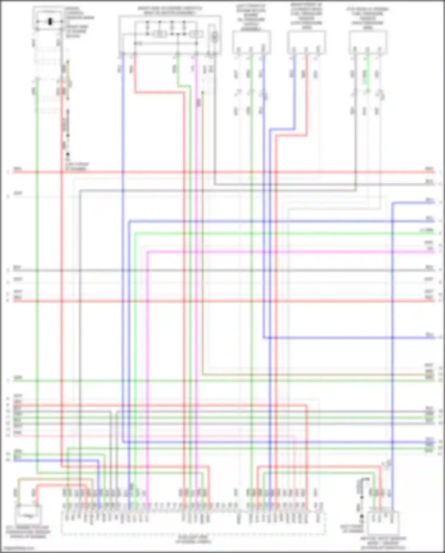 Wiring diagram e.f.i. engine coolant temperature sensor for Lexus IS III facelift 2 (2020-2024)