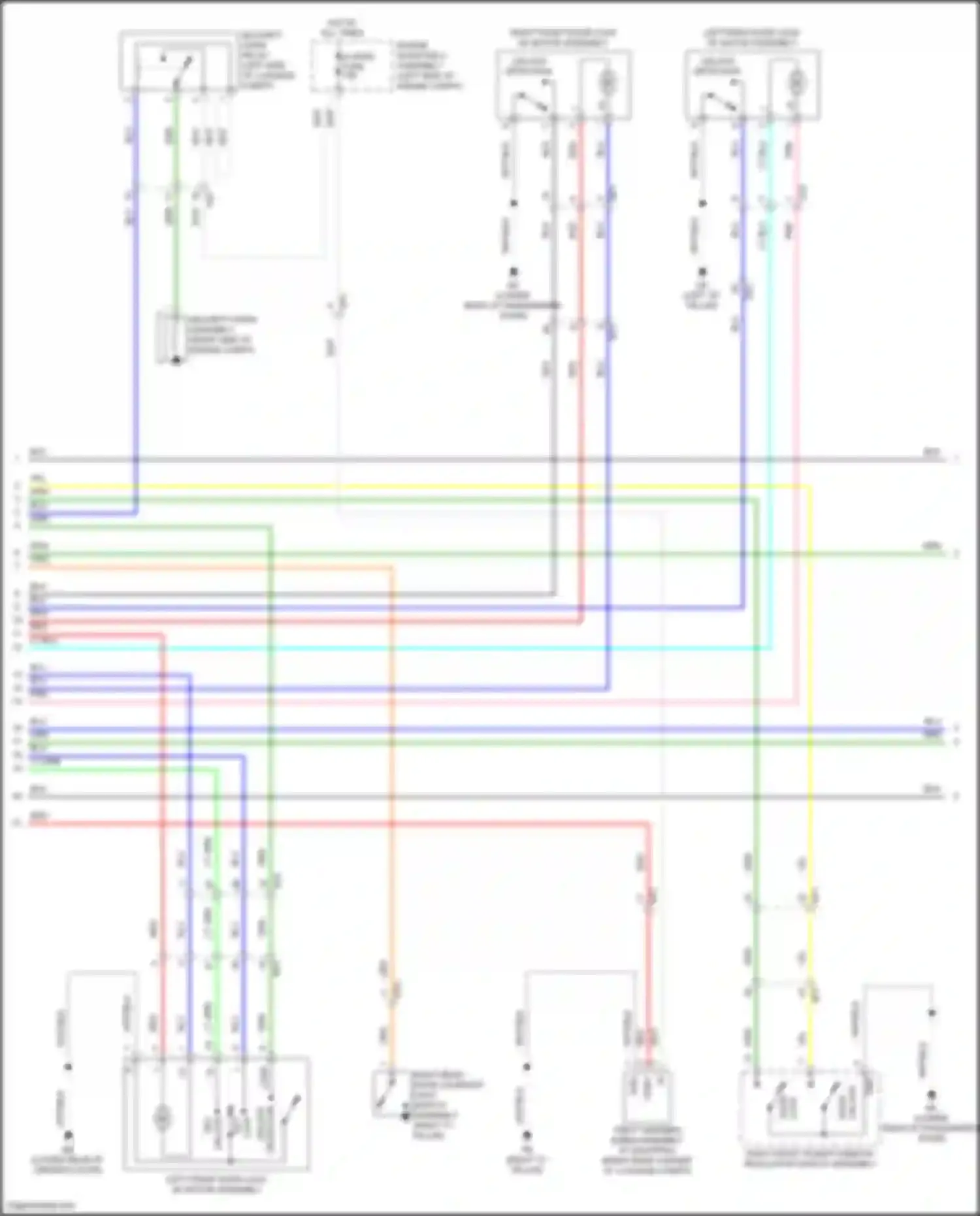 Wiring diagram security horn relay for Lexus IS III facelift 2 (2020-2024) (1 of 2)