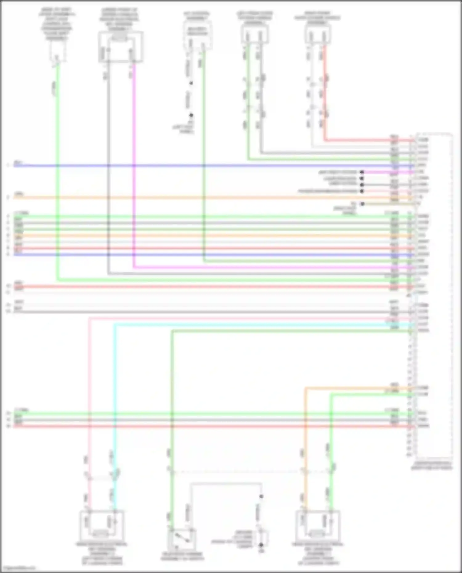 Wiring diagram security indicator for Lexus IS III facelift 2 (2020-2024)