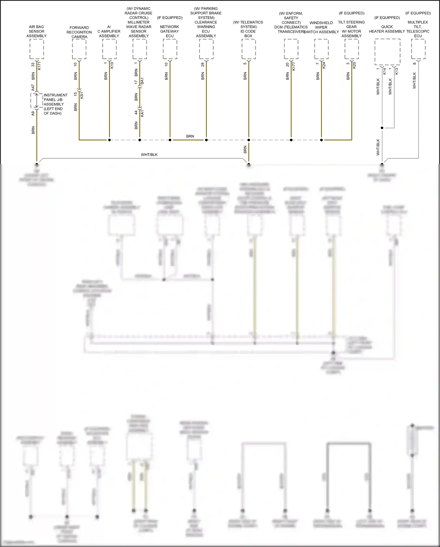 Wiring diagram stereo component amplifier assembly for Lexus IS III facelift 2 (2020-2024) (2 of 8)